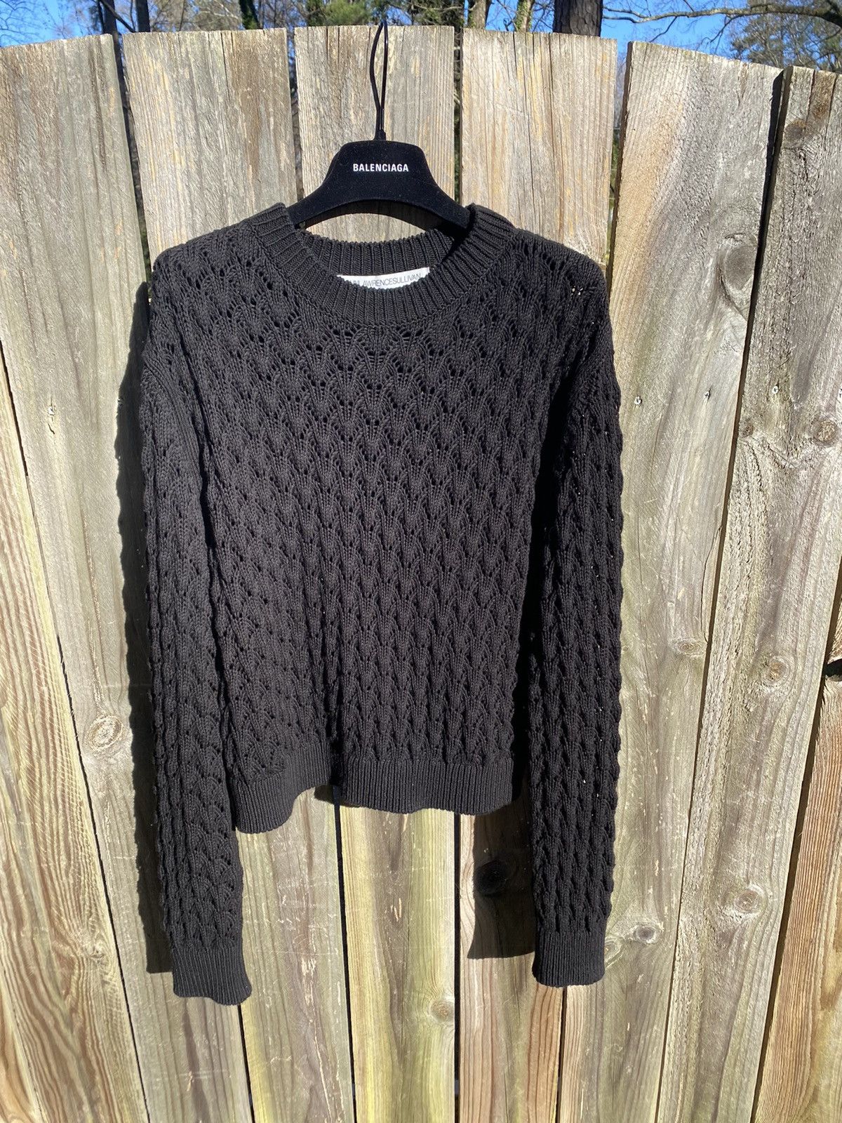 JOHN LAWRENCE SULLIVAN John Lawrence Sullivan black cable knit sz L Size US L / EU 52-54 / 3 - 2 Thumbnail