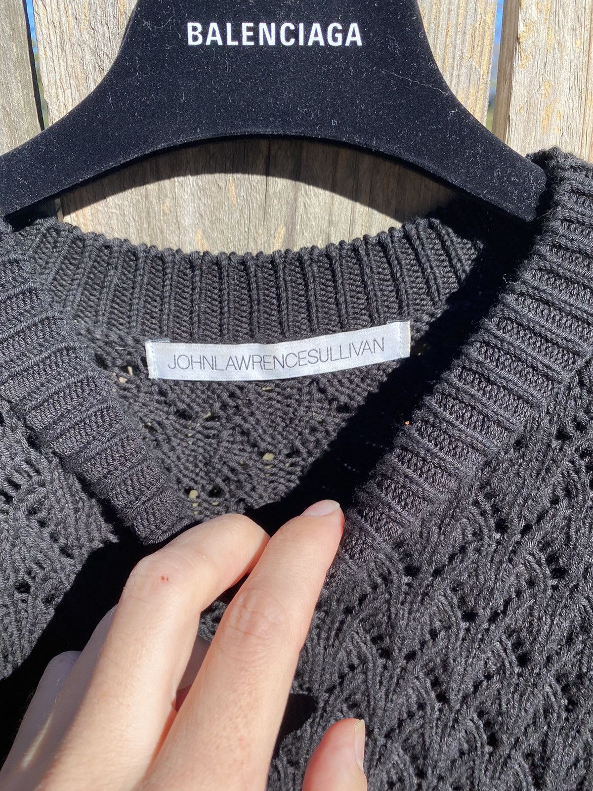 JOHN LAWRENCE SULLIVAN John Lawrence Sullivan black cable knit sz L Size US L / EU 52-54 / 3 - 4 Thumbnail