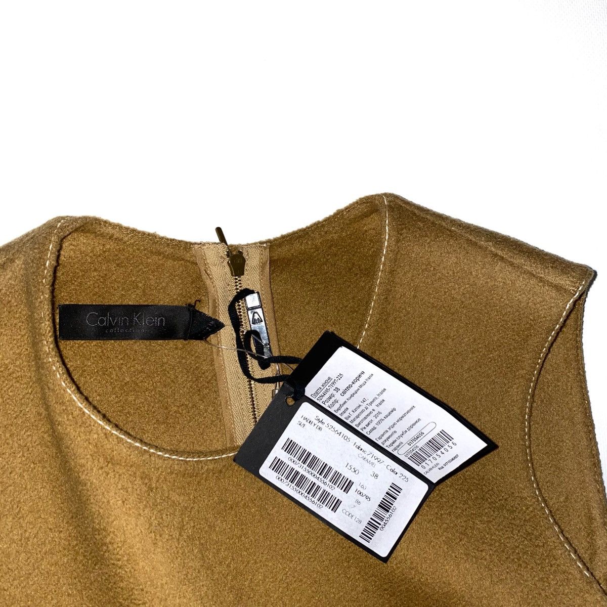 Calvin Klein × Calvin Klein 205W39NYC 💯 CASHMERE CALVIN KLEIN COLLECTION CASHMERE MID-LENGTH DRESS Size XS / US 0-2 / IT 36-38 - 3 Thumbnail