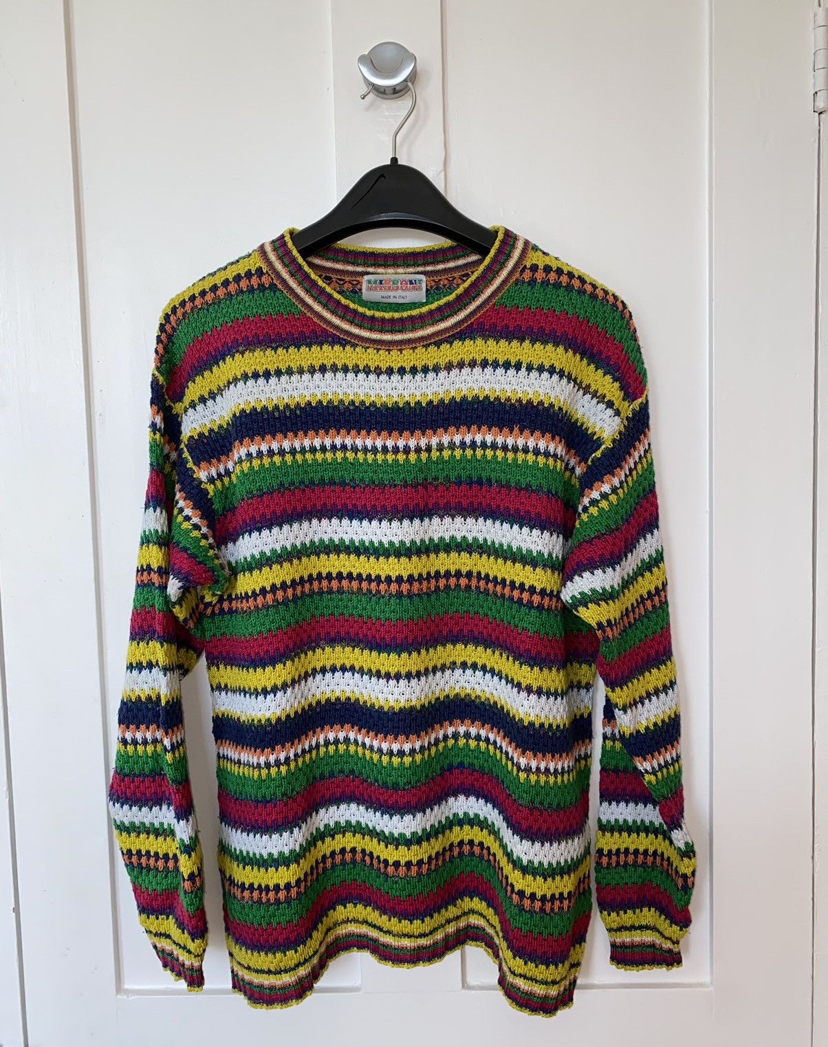 VINTAGE MISSONI MULTI COTTON KNIT SWEATER