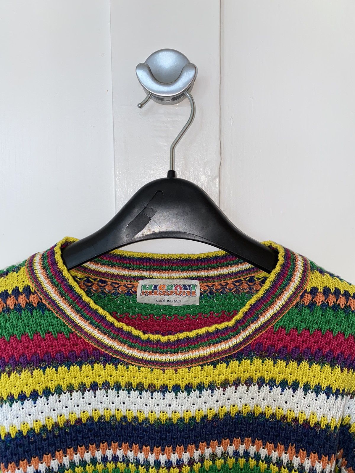 Missoni VINTAGE MISSONI MULTI COTTON KNIT SWEATER Size US S / EU 44-46 / 1 - 4 Thumbnail