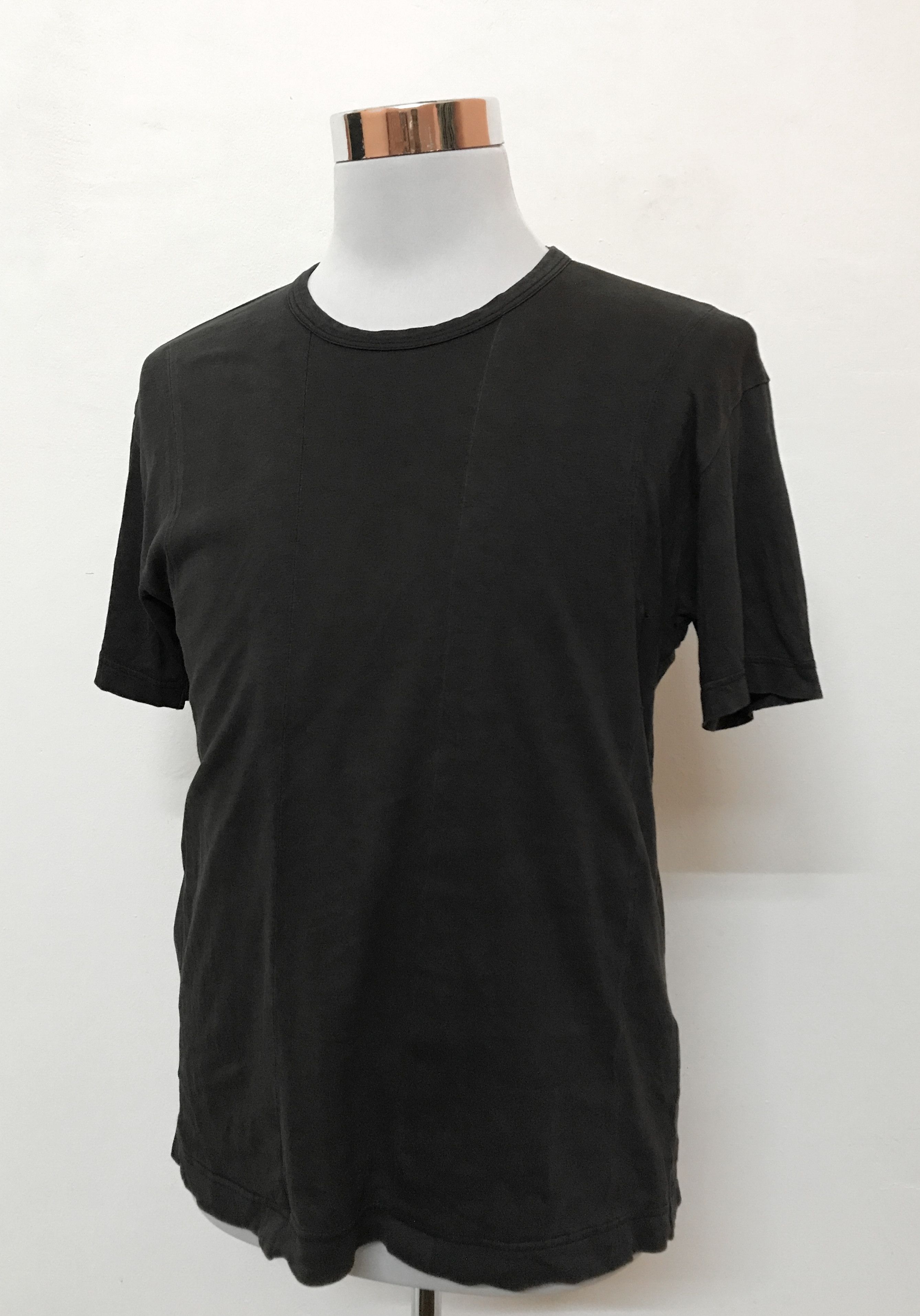 Distressed CDG Shirt Black Cut-Sewn Patches Tshirt