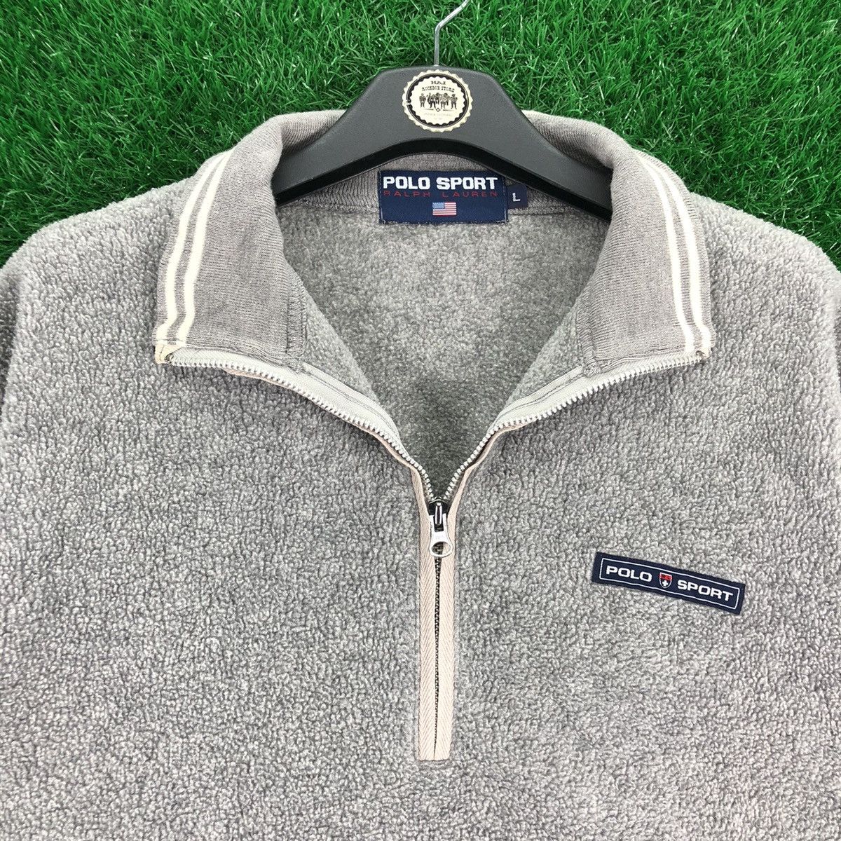 Japanese Brand Vintage 90's Polo Sport Fleece Sweater Pullover Size US L / EU 52-54 / 3 - 7 Thumbnail