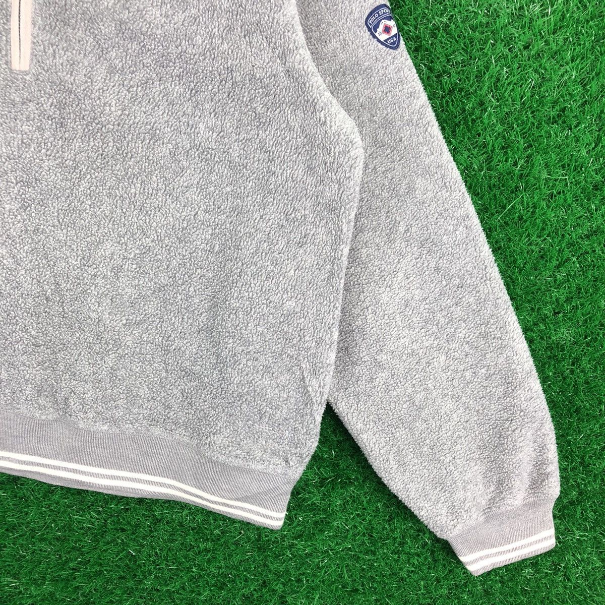 Japanese Brand Vintage 90's Polo Sport Fleece Sweater Pullover Size US L / EU 52-54 / 3 - 3 Thumbnail
