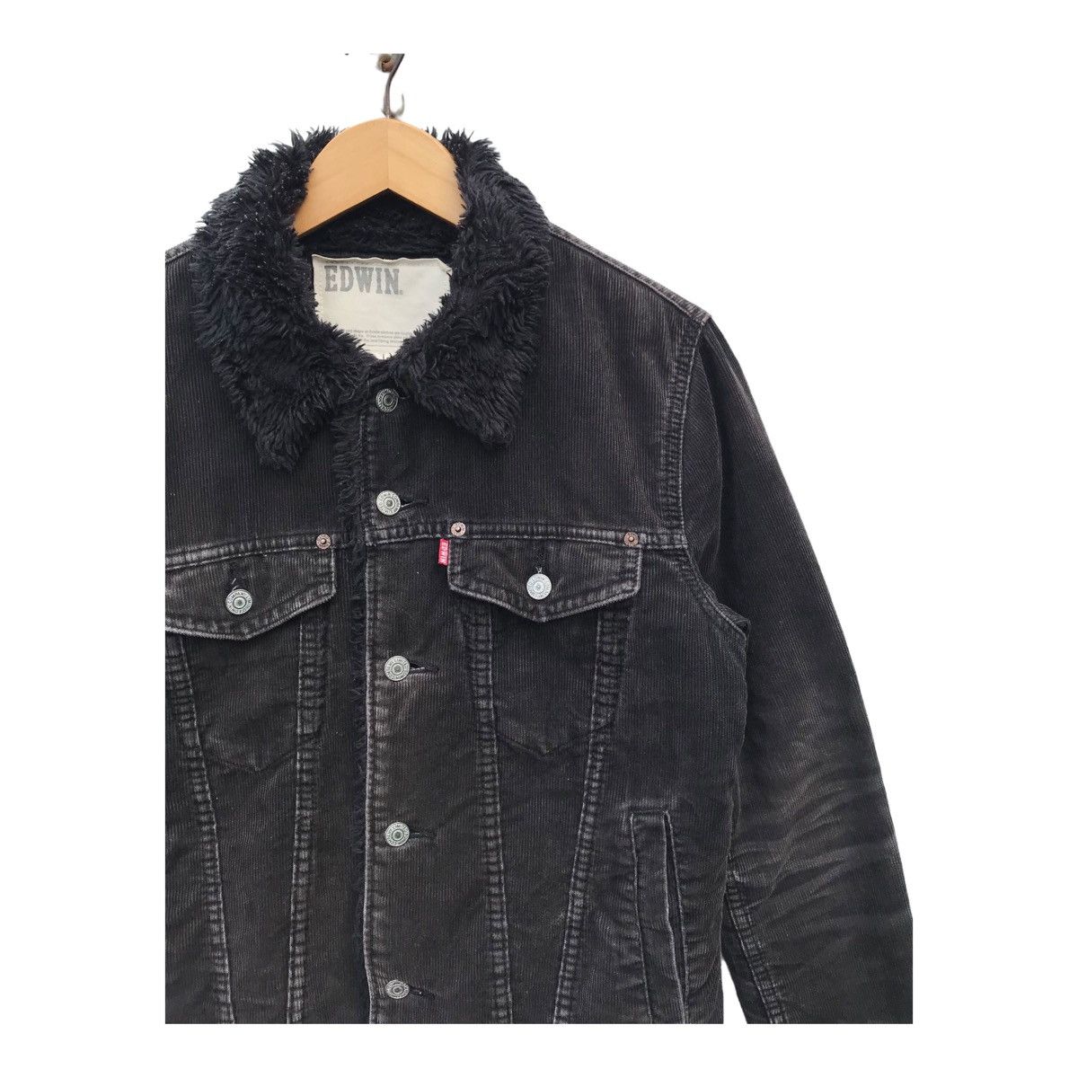 Edwin Edwin Corduroy Sherpa Lining Trucker Jacket Size US S / EU 44-46 / 1 - 6 Thumbnail