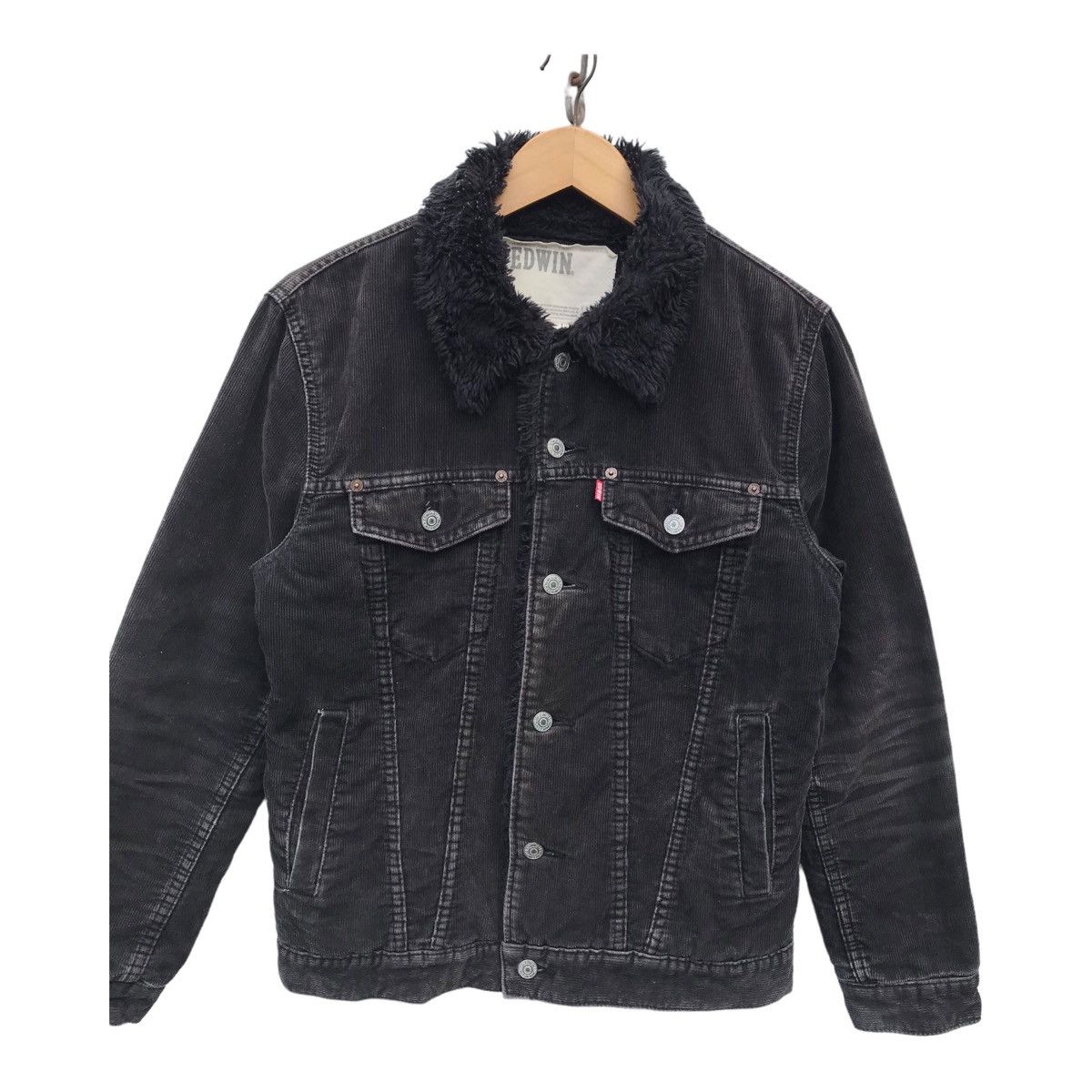 Edwin Edwin Corduroy Sherpa Lining Trucker Jacket Size US S / EU 44-46 / 1 - 2 Thumbnail
