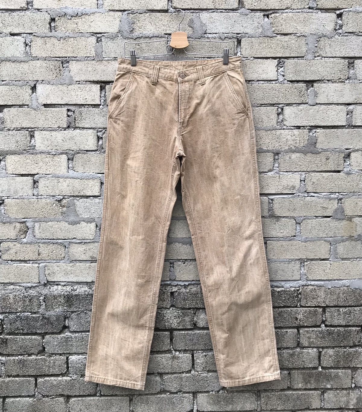 Image of Japan Blue Blue Way Lot 150127 Y Khakis Cargo Pant Waist 31 in Brown, Men's