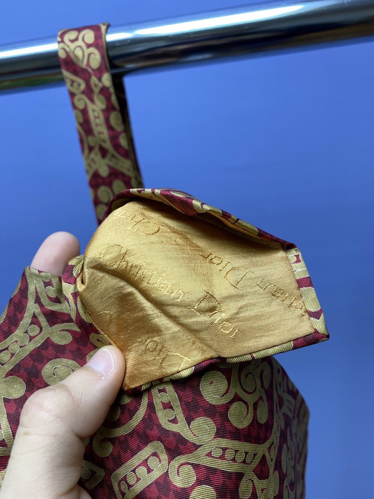 Christian Dior Monsieur × Vintage Christian Dior Vintage Silk Tie Size ONE SIZE - 11 Thumbnail