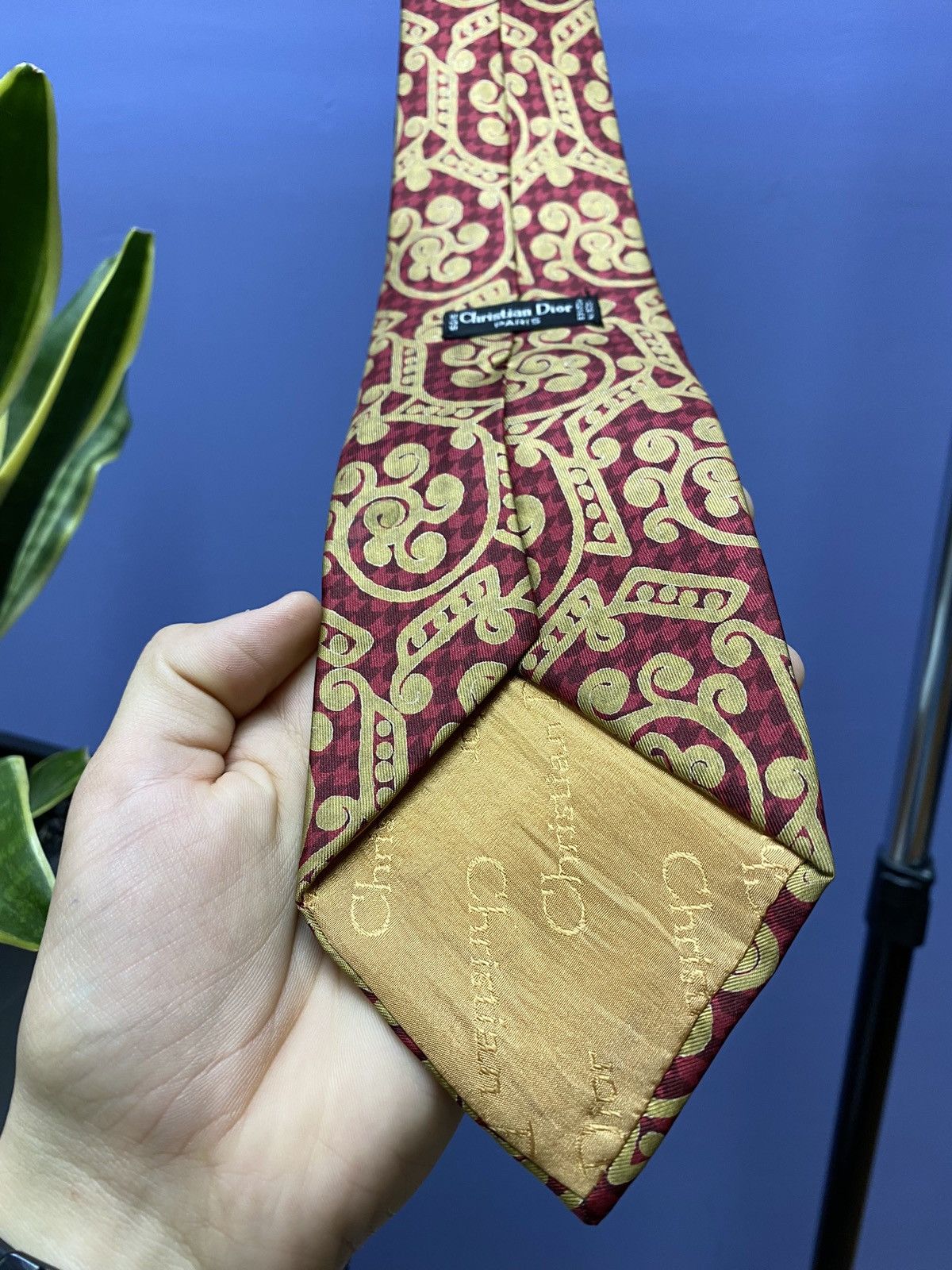 Christian Dior Monsieur × Vintage Christian Dior Vintage Silk Tie Size ONE SIZE - 6 Thumbnail