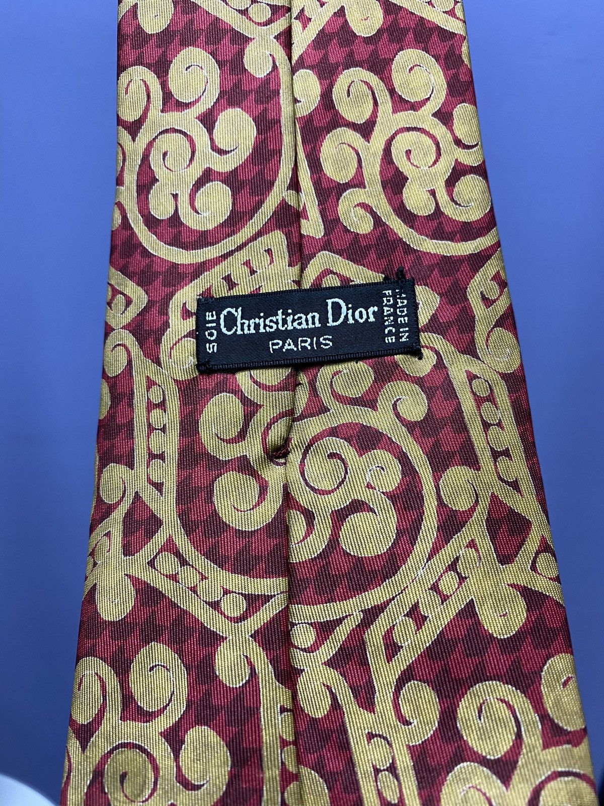 Christian Dior Monsieur × Vintage Christian Dior Vintage Silk Tie Size ONE SIZE - 7 Thumbnail