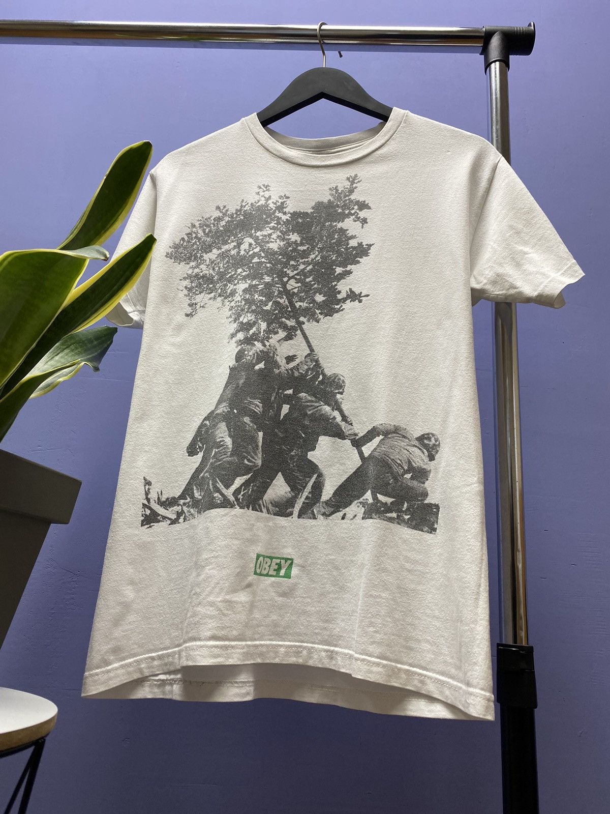 Obey Obey Rising The Tree On Iwo Jima T Shirt Size US M / EU 48-50 / 2 - 4 Thumbnail