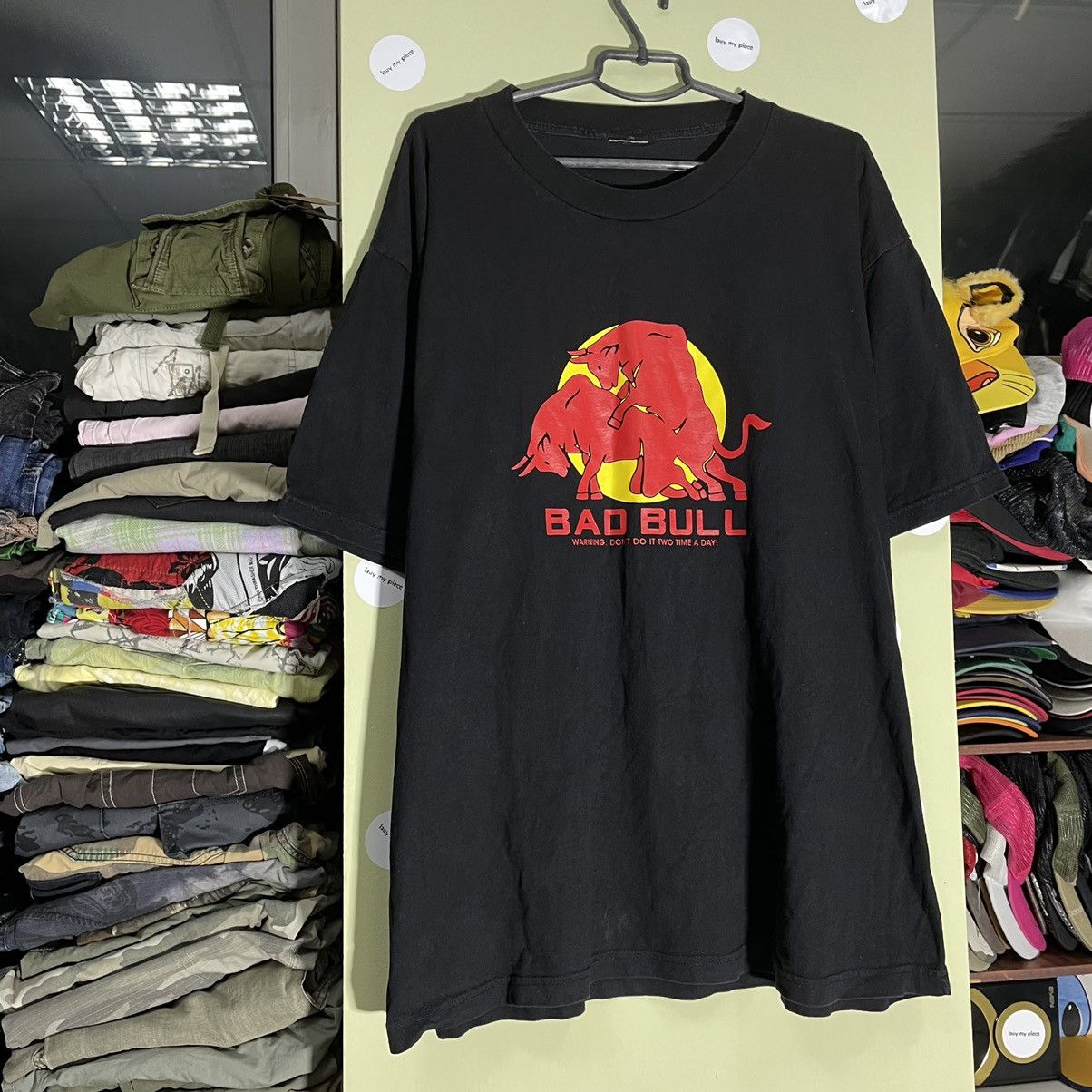 Vintage Vintage Y2K Bad Bull Graphic Tee Sun Faded Black Skate XXL Size US XXL / EU 58 / 5 - 4 Thumbnail