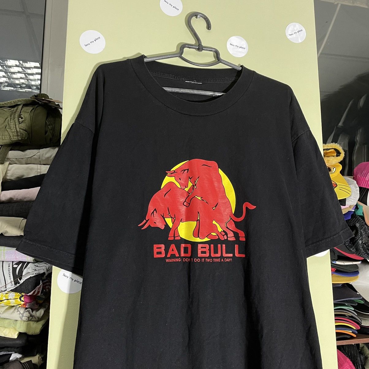 Vintage Vintage Y2K Bad Bull Graphic Tee Sun Faded Black Skate XXL Size US XXL / EU 58 / 5 - 5 Thumbnail