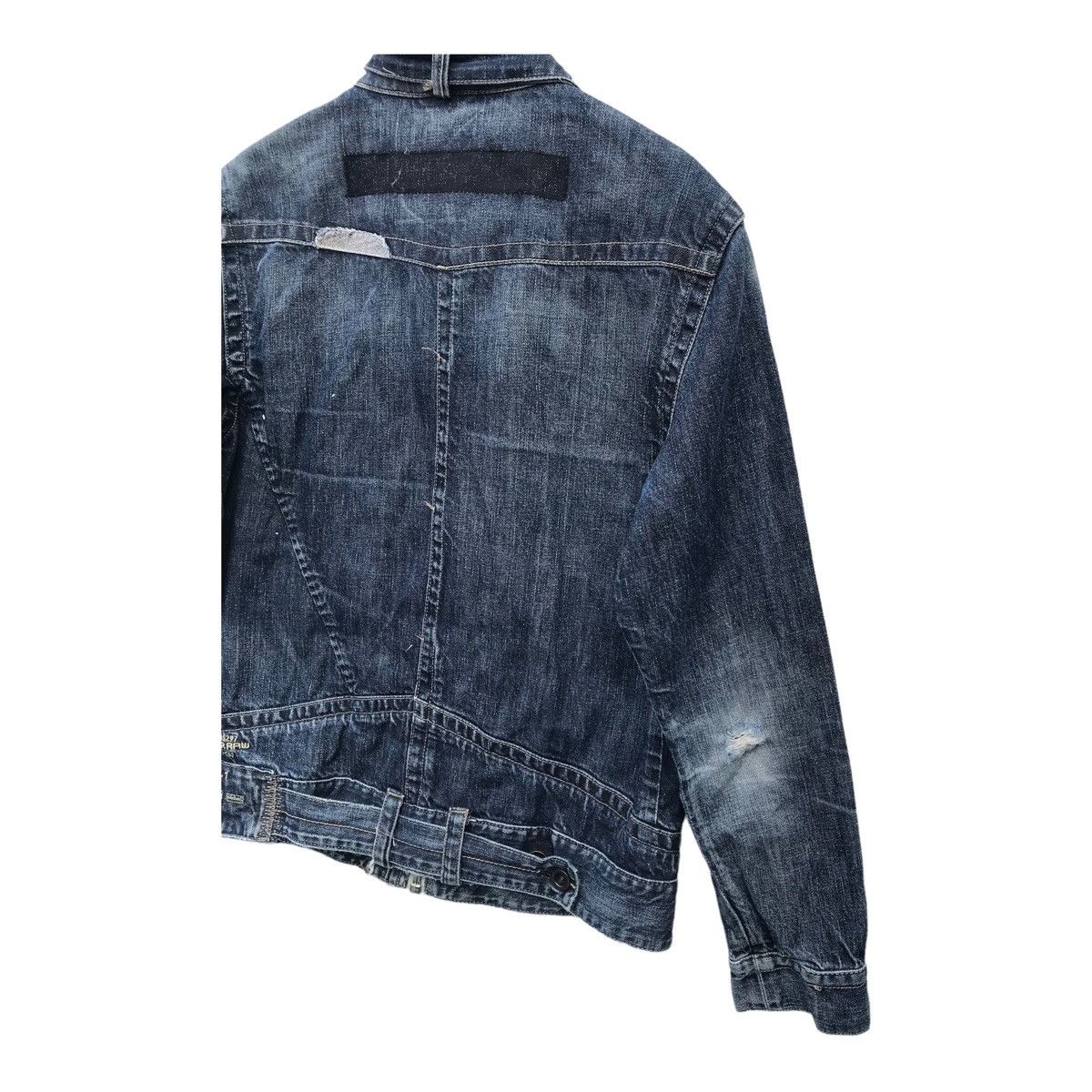 G-Star G Star Raw Distressed Denim Jacket ( 21” X 25.5” ) Size US M / EU 48-50 / 2 - 11 Thumbnail