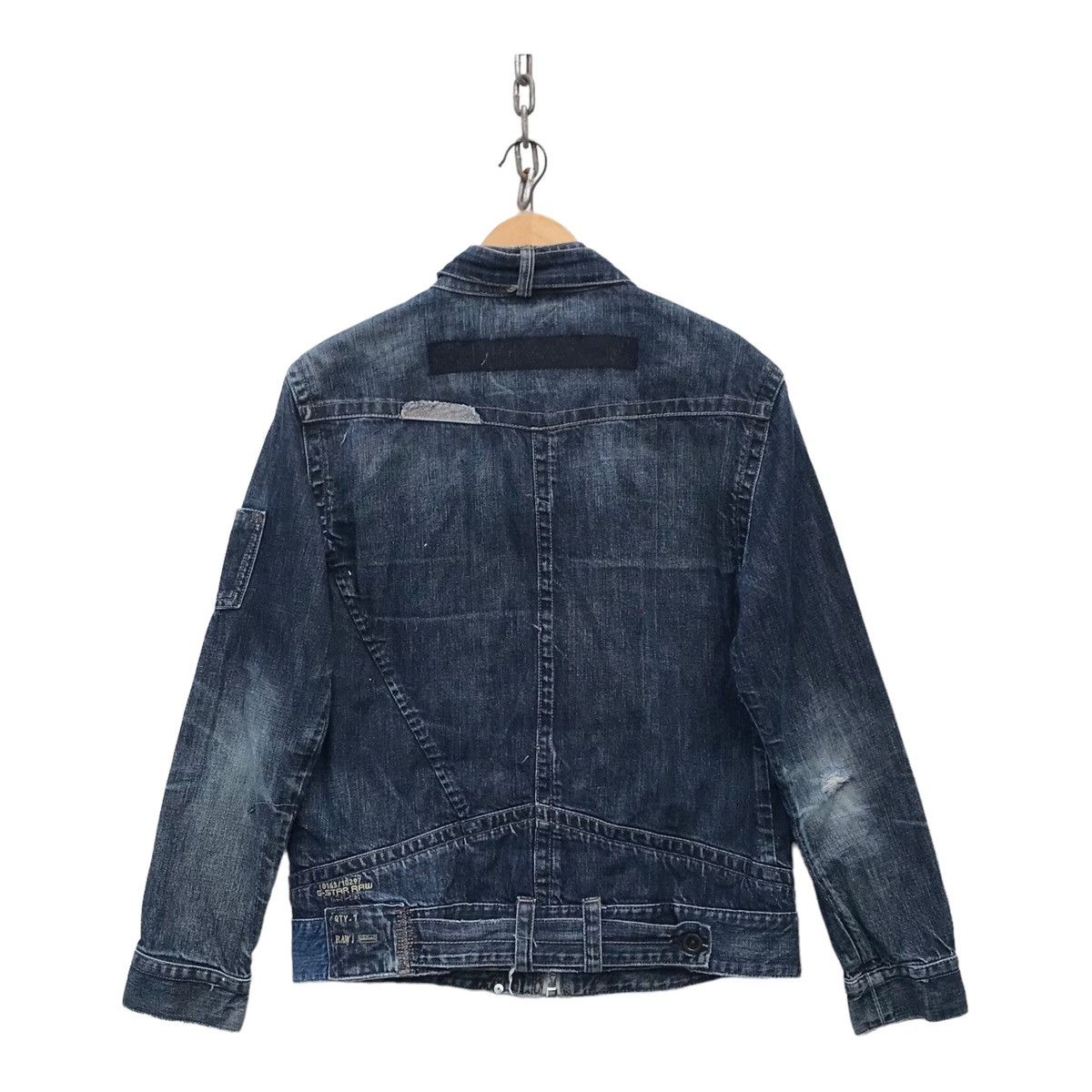 G-Star G Star Raw Distressed Denim Jacket ( 21” X 25.5” ) Size US M / EU 48-50 / 2 - 9 Thumbnail