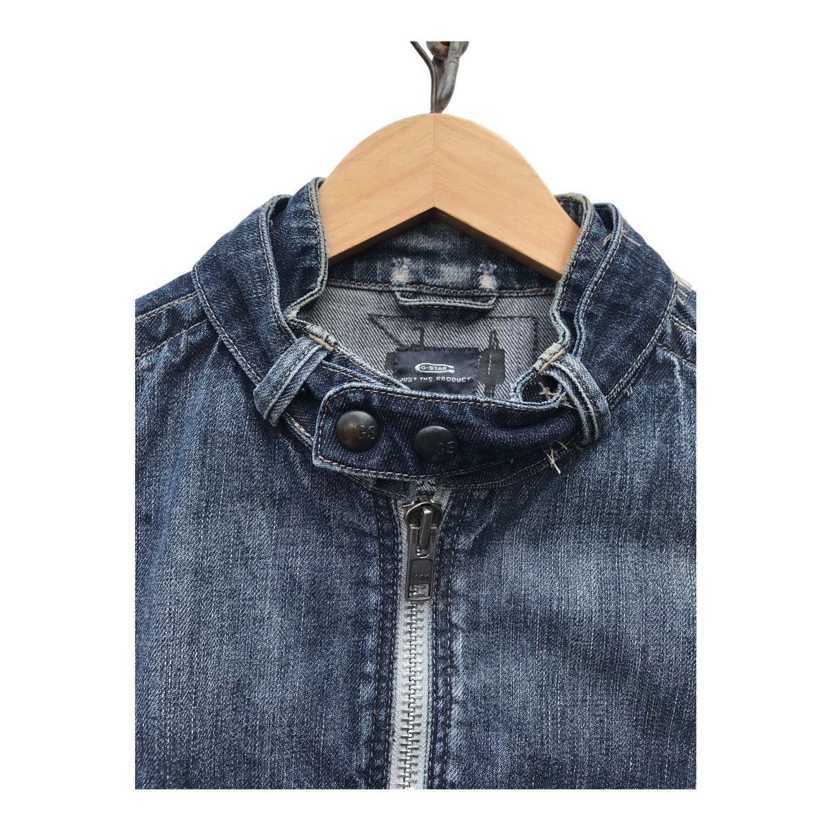 G-Star G Star Raw Distressed Denim Jacket ( 21” X 25.5” ) Size US M / EU 48-50 / 2 - 7 Thumbnail