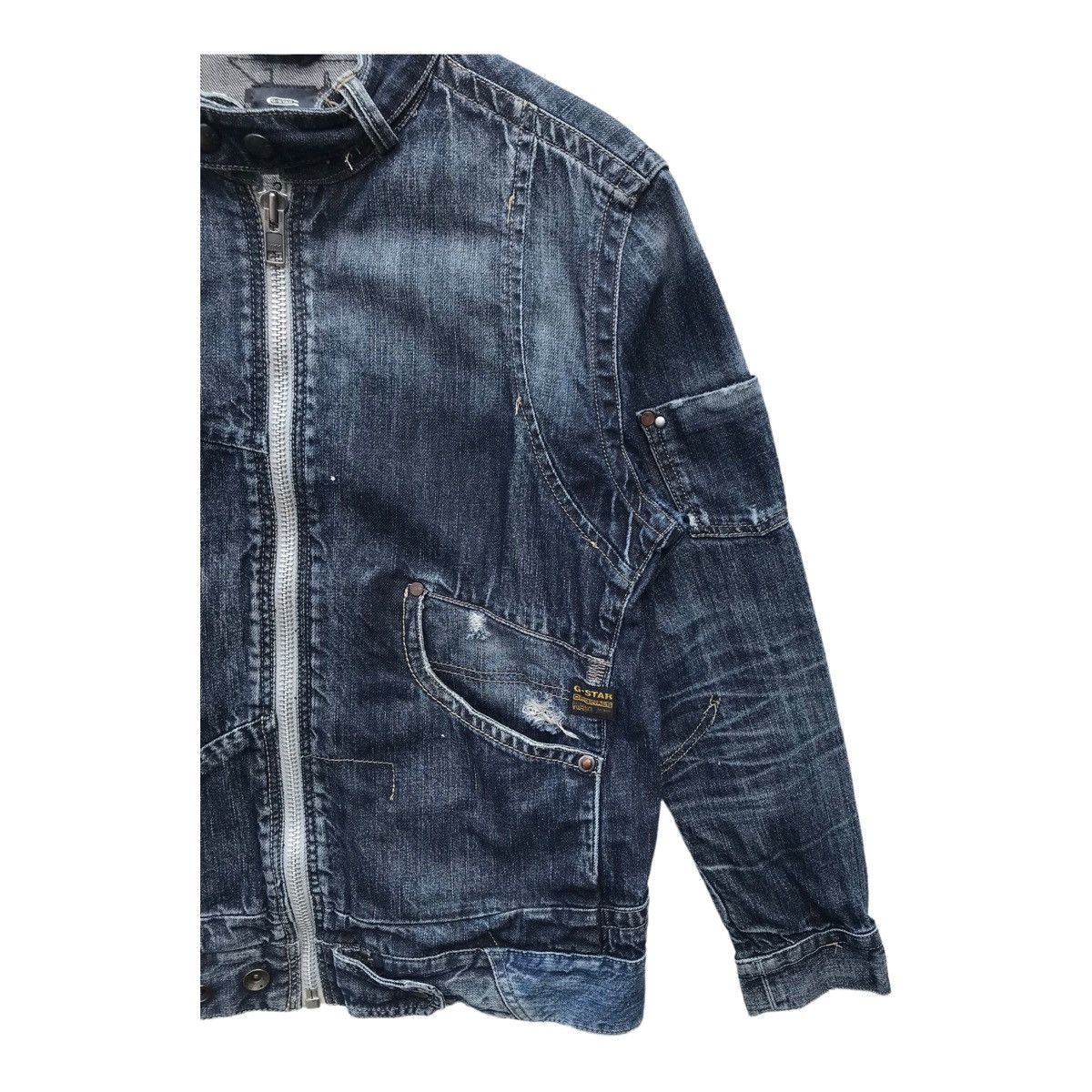 G-Star G Star Raw Distressed Denim Jacket ( 21” X 25.5” ) Size US M / EU 48-50 / 2 - 5 Thumbnail