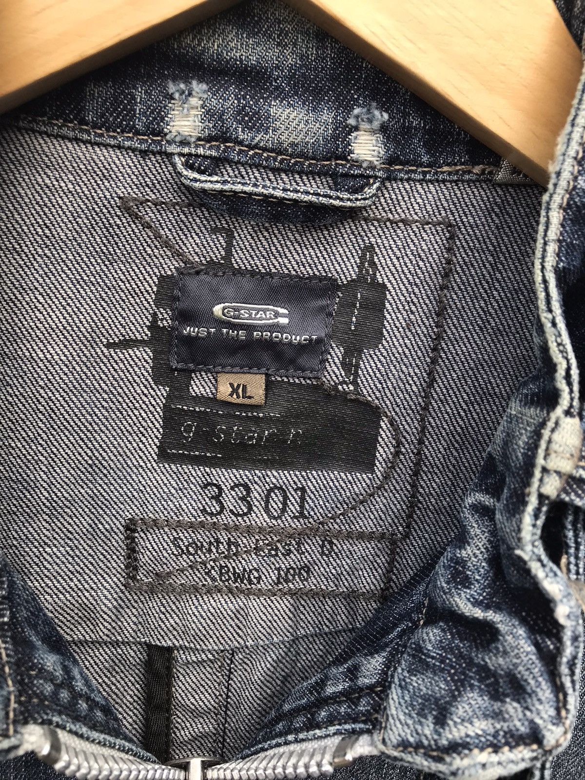 G-Star G Star Raw Distressed Denim Jacket ( 21” X 25.5” ) Size US M / EU 48-50 / 2 - 2 Thumbnail