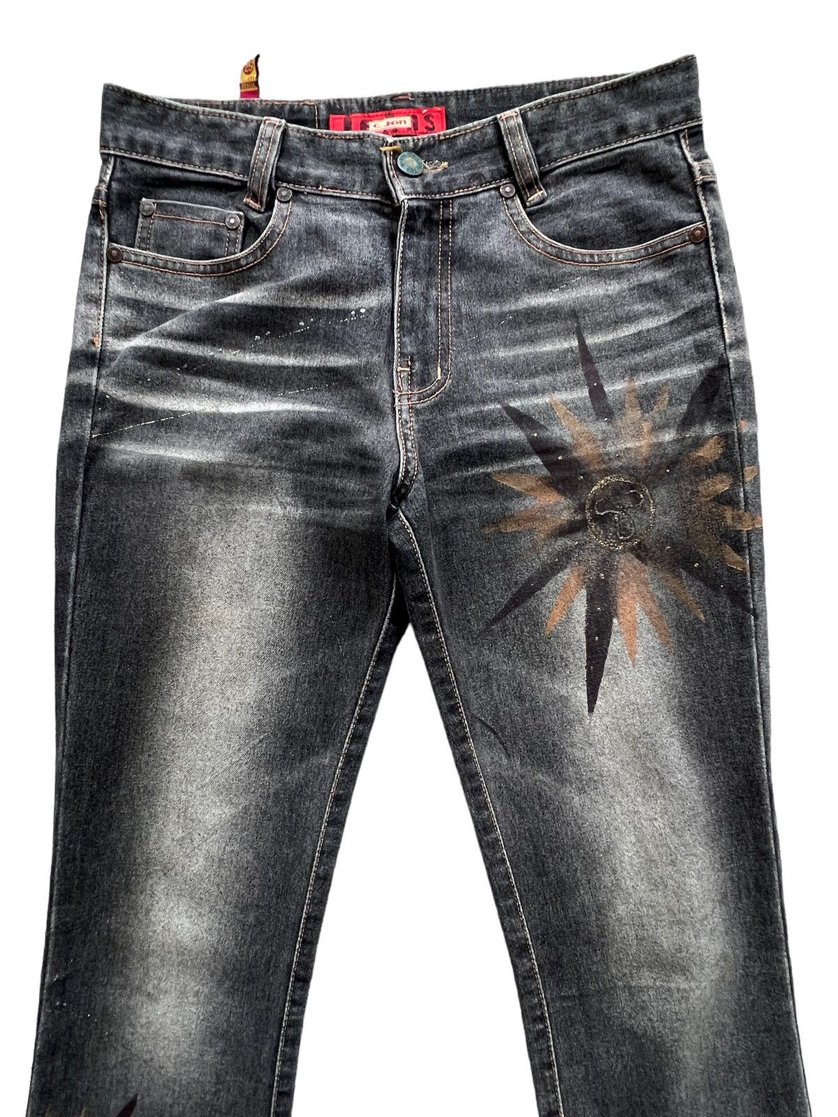 Japanese Brand Goth Flare Bootcut Denim Jeans 28x30 Size 28" / US 6 / IT 42 - 4 Thumbnail