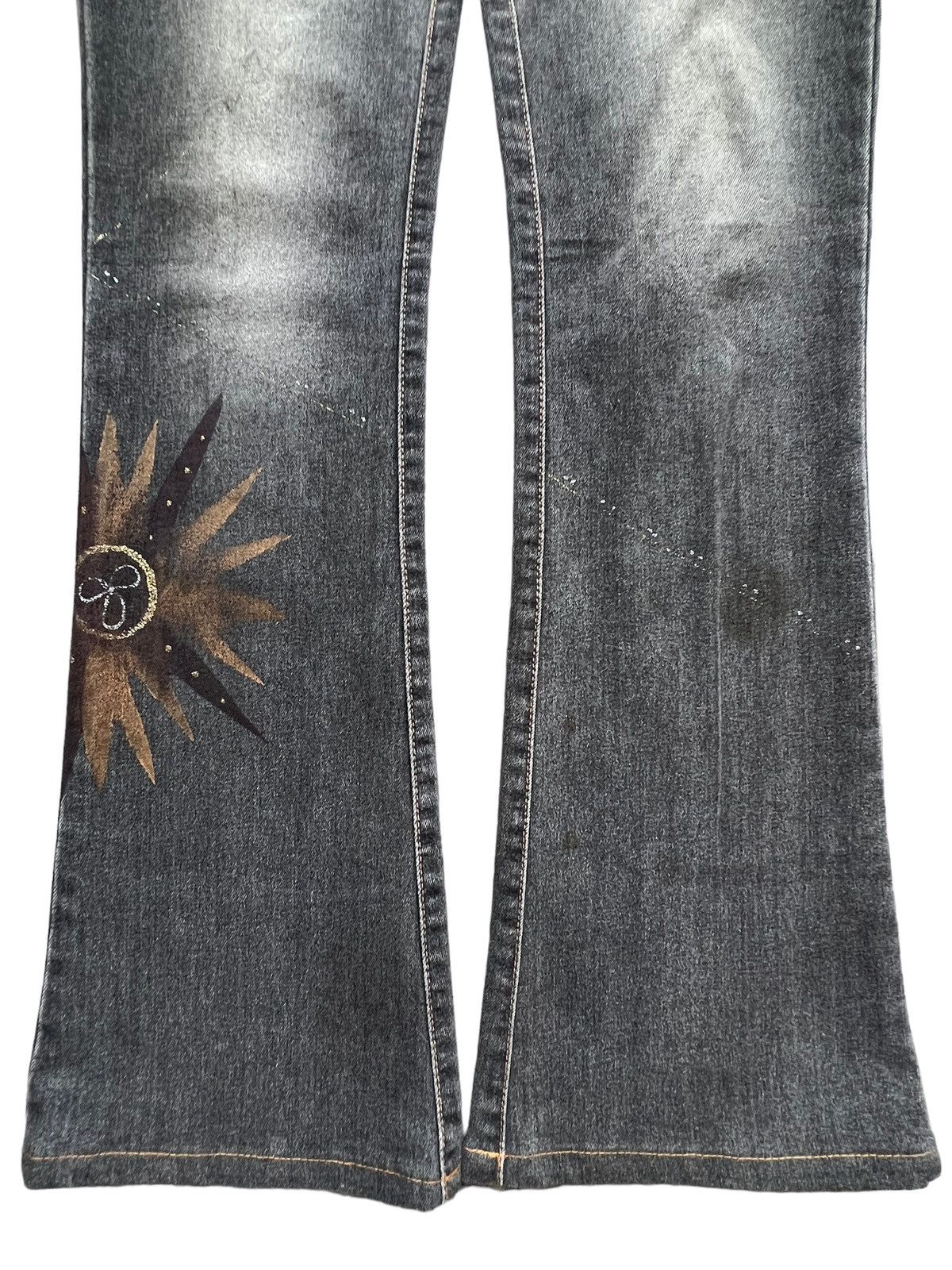 Japanese Brand Goth Flare Bootcut Denim Jeans 28x30 Size 28" / US 6 / IT 42 - 5 Thumbnail