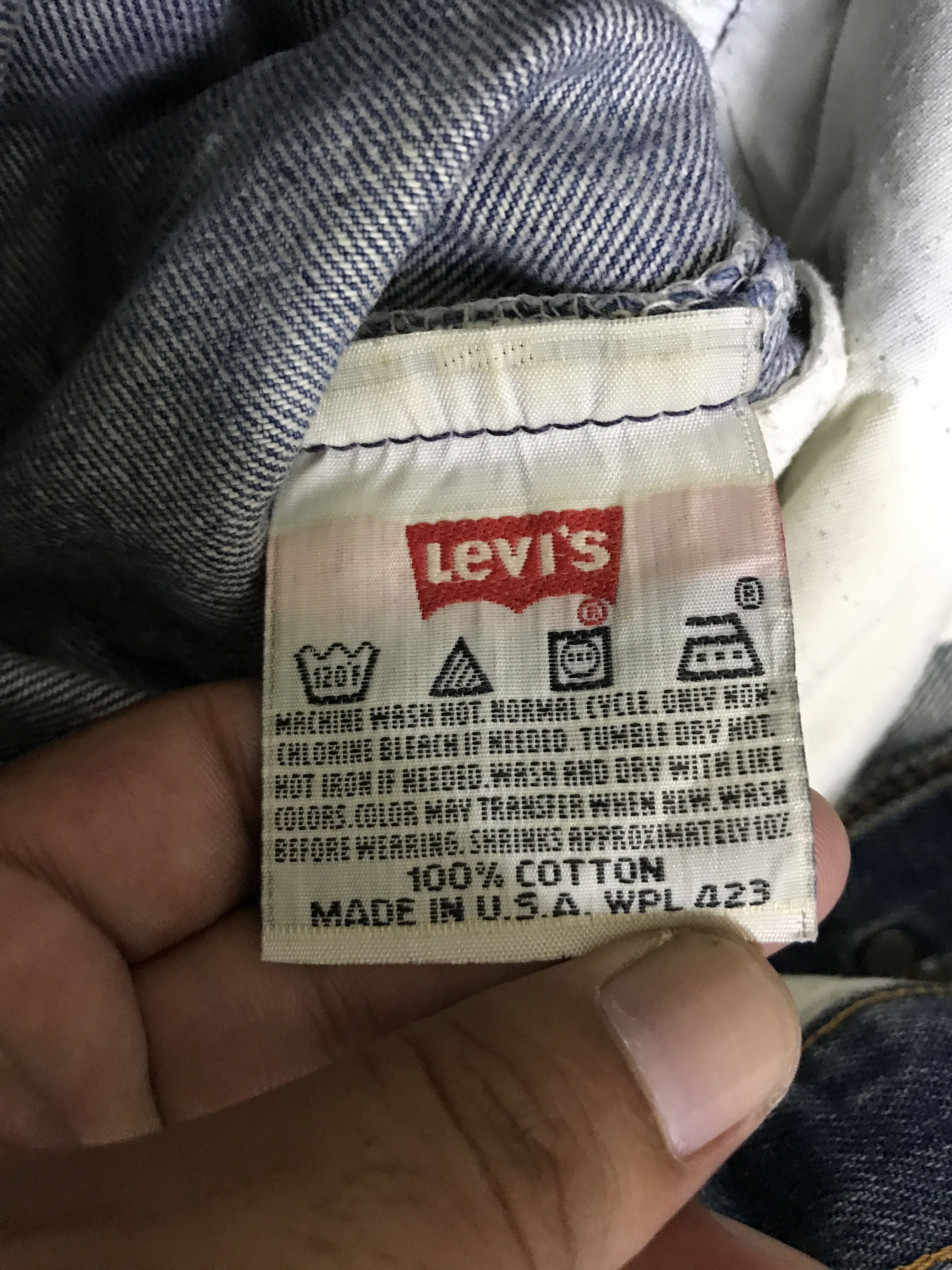 Levi's VL182-Vintage Levis 501xx Blue Wash Jeans Size US 30 / EU 46 - 16 Thumbnail