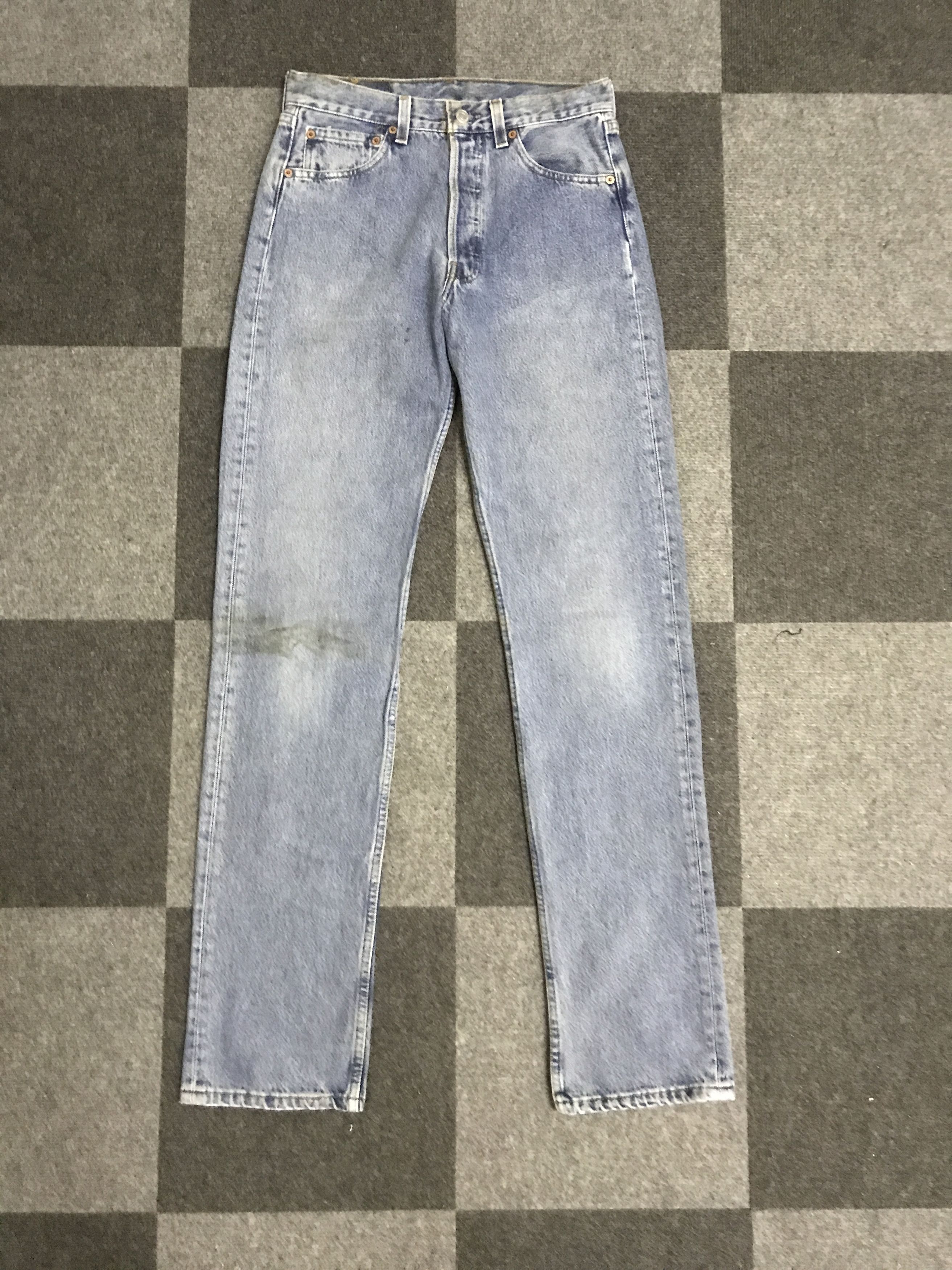 Levi's VLEV110 Vintage Rare Levis 501 "USED LOOK' Jeans Size US 27 - 1 Thumbnail