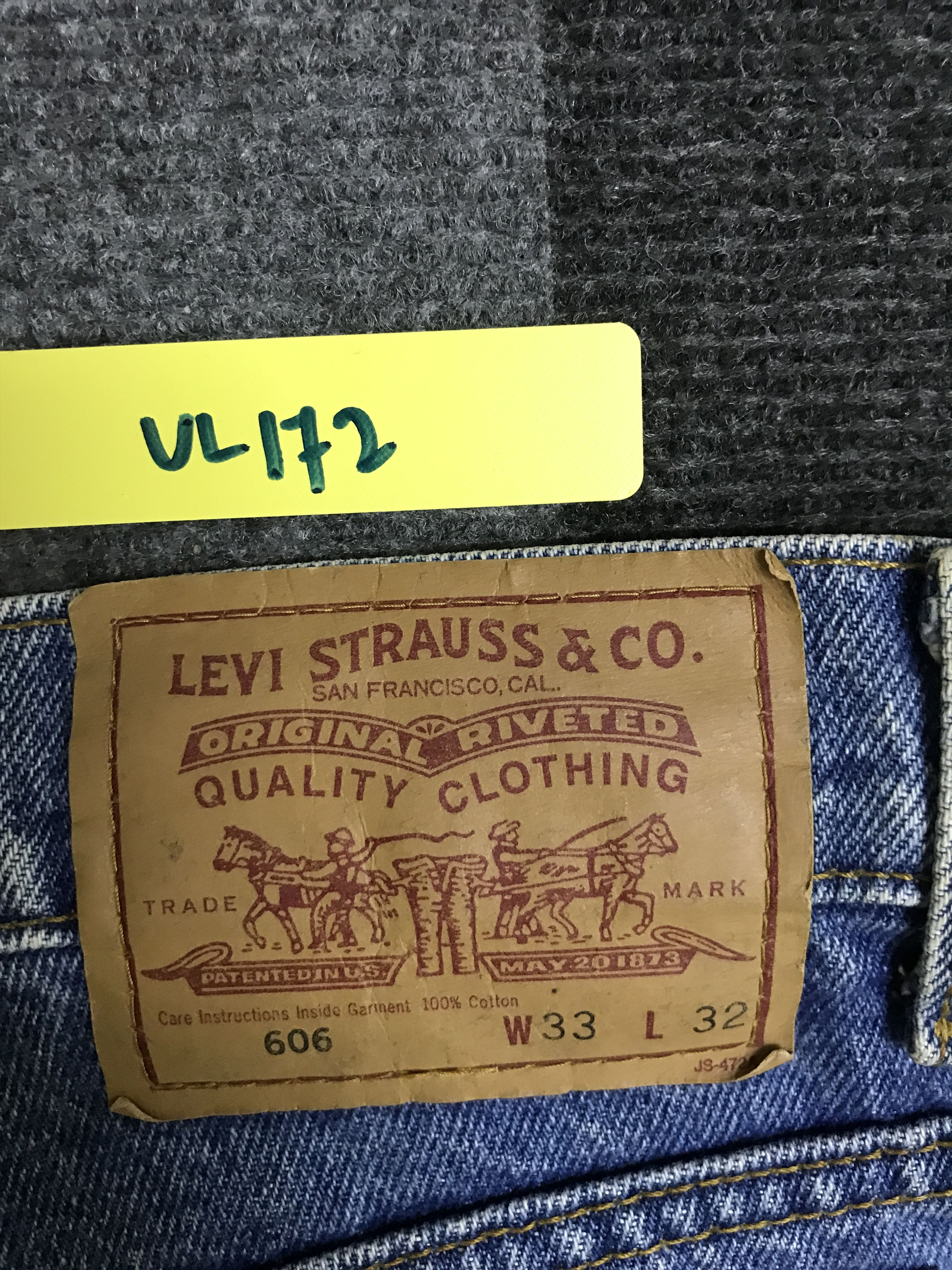 Levi's VL172-Vintage Levis 606 Cropped medium Wash Jeans Size US 32 / EU 48 - 11 Thumbnail