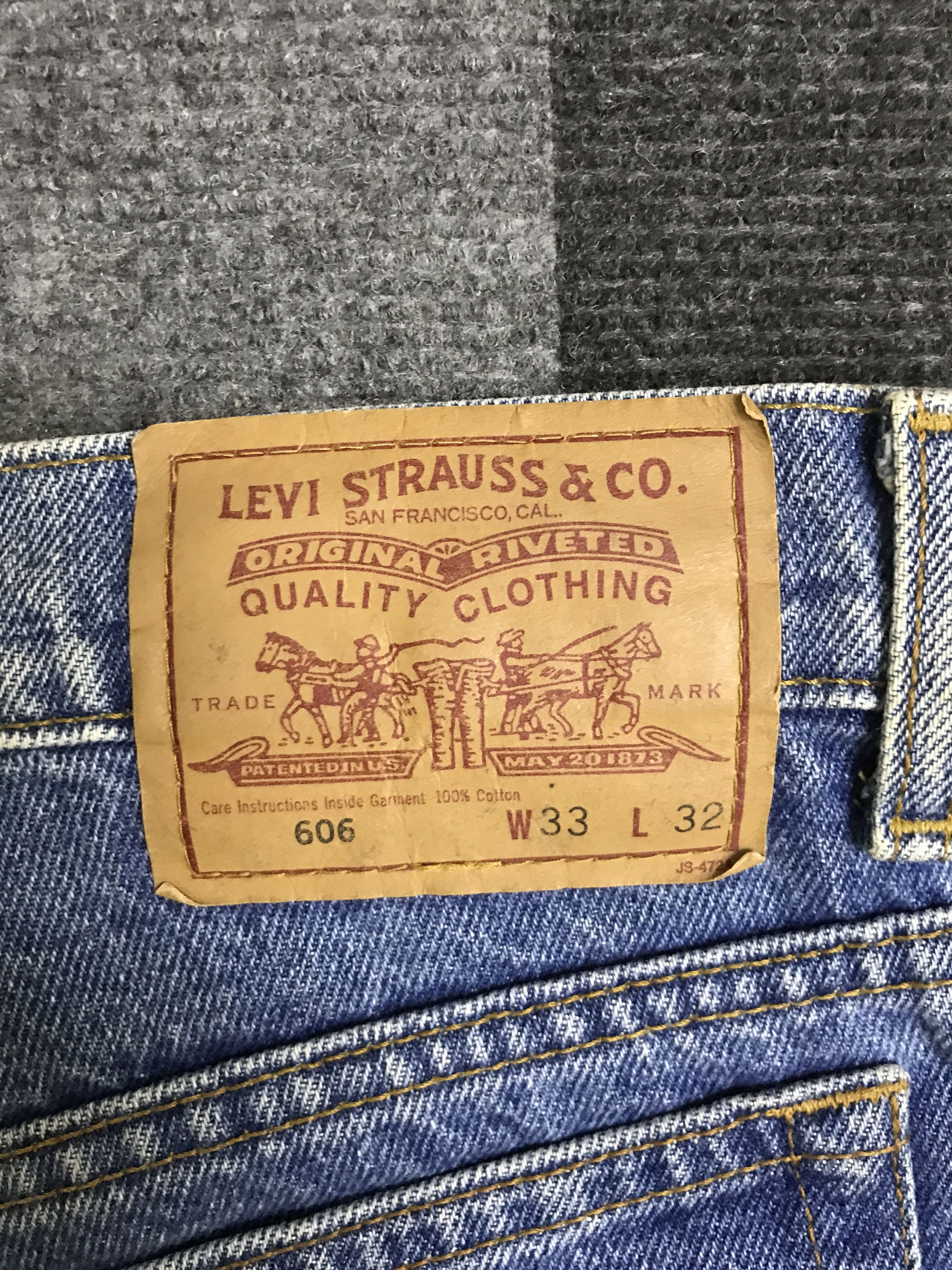Levi's VL172-Vintage Levis 606 Cropped medium Wash Jeans Size US 32 / EU 48 - 9 Thumbnail