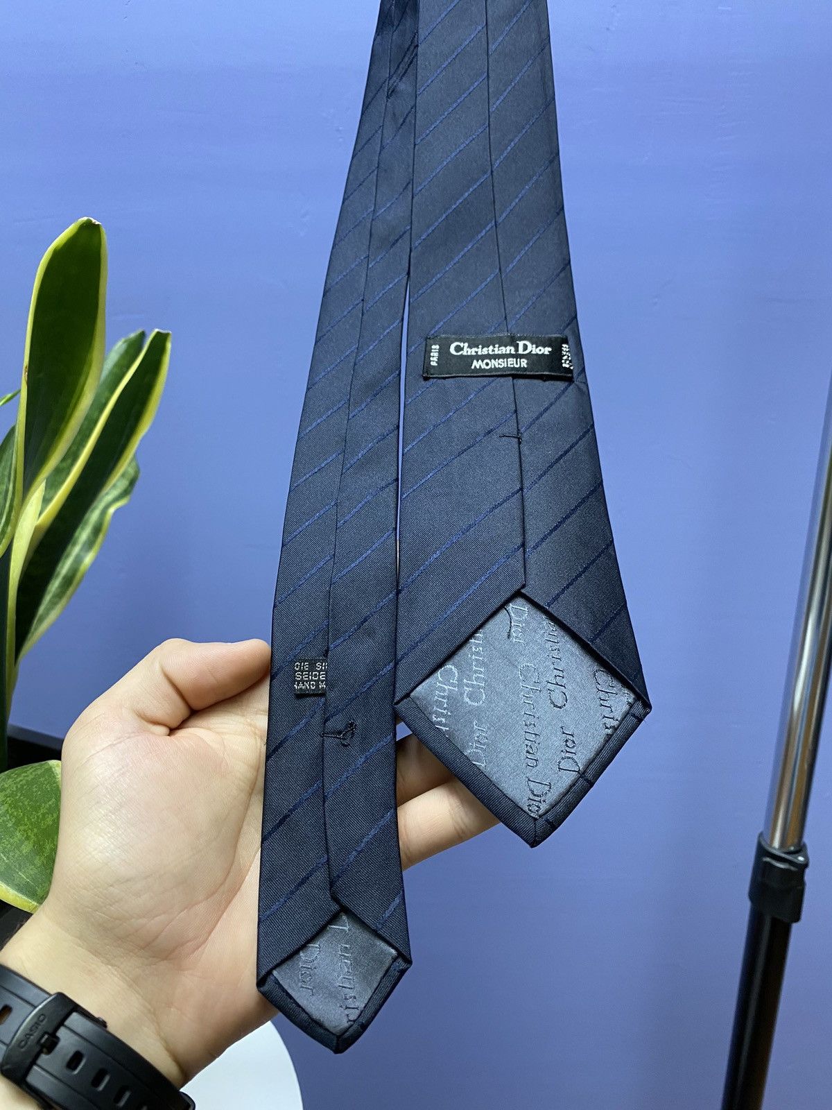 Christian Dior Monsieur × Vintage Christian Dior Vintage Silk Tie Size ONE SIZE - 16 Thumbnail