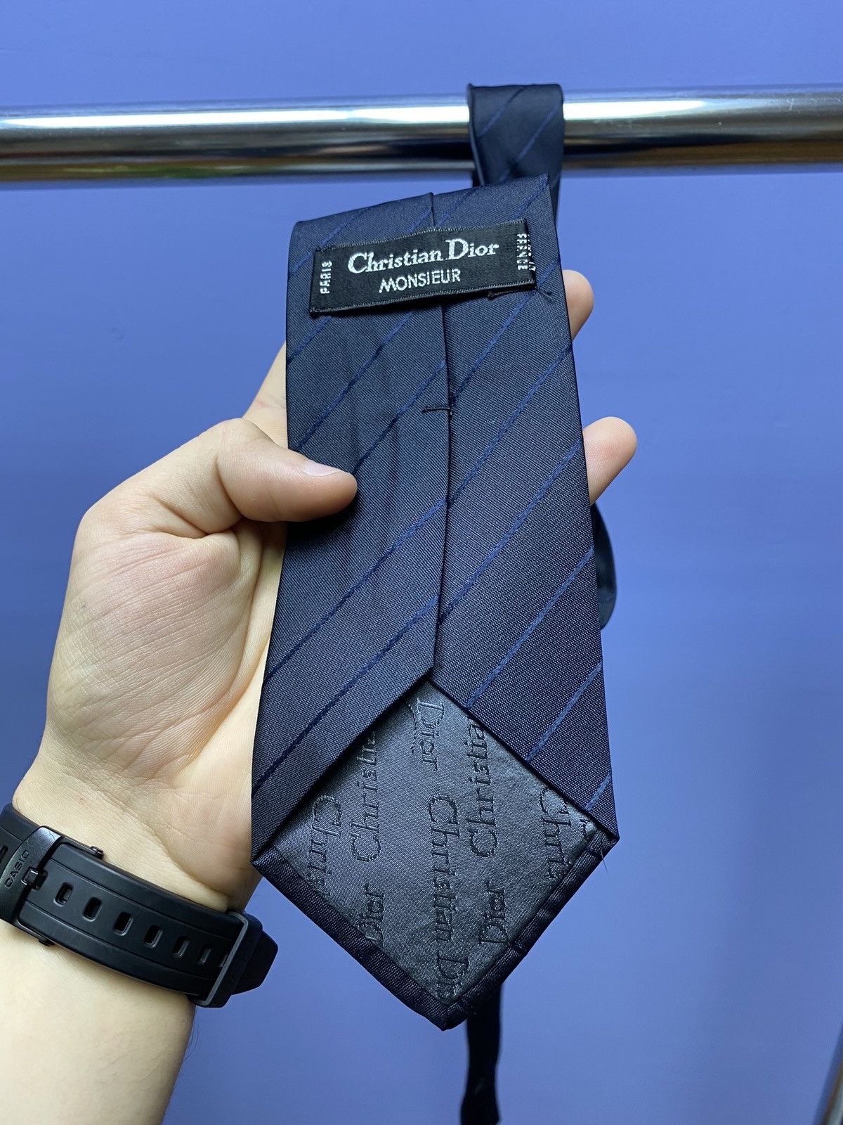 Christian Dior Monsieur × Vintage Christian Dior Vintage Silk Tie Size ONE SIZE - 13 Thumbnail