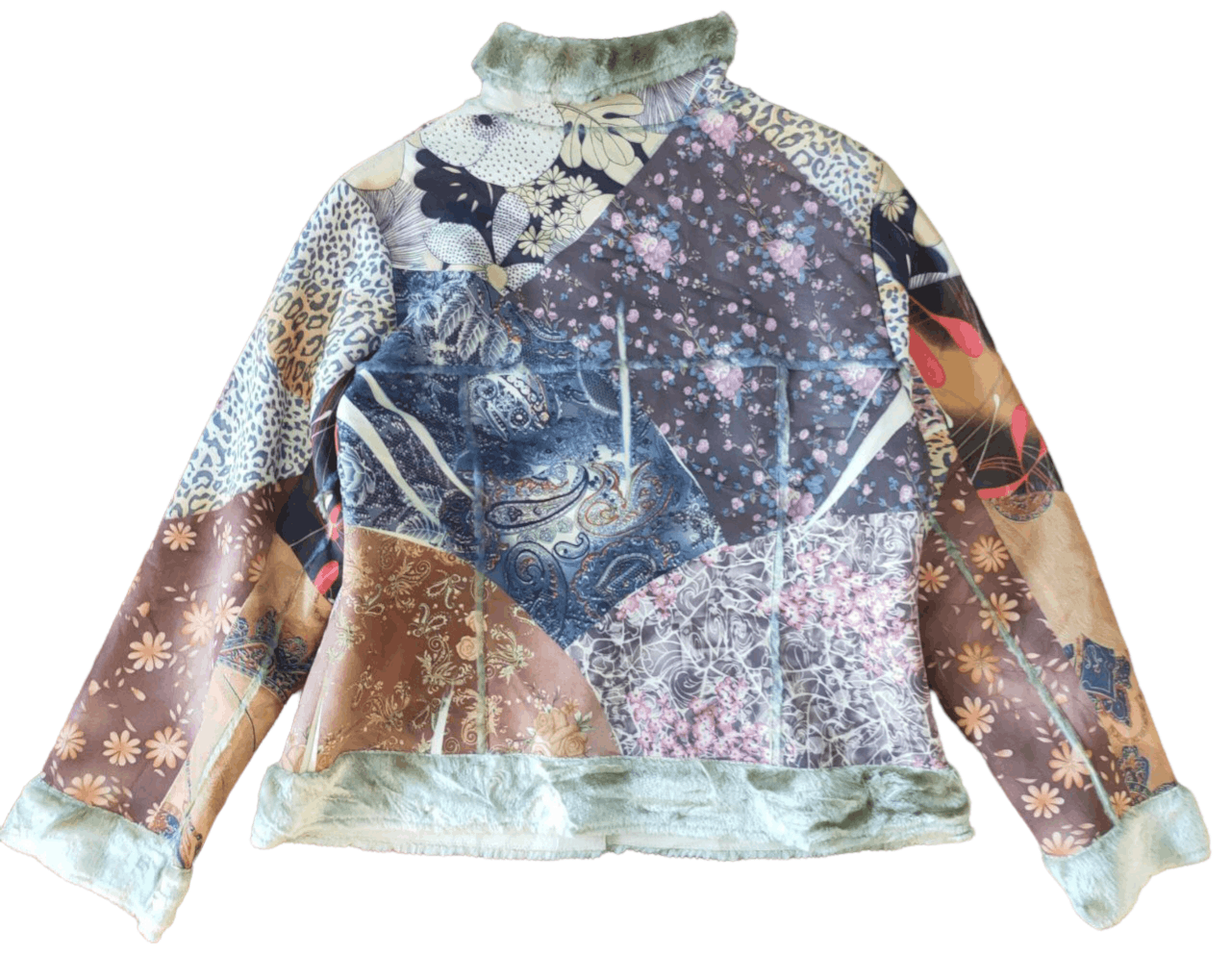 Japanese Brand 💥LAST CALL💥 Printed Sherpa Jacket Size M / US 6-8 / IT 42-44 - 2 Thumbnail