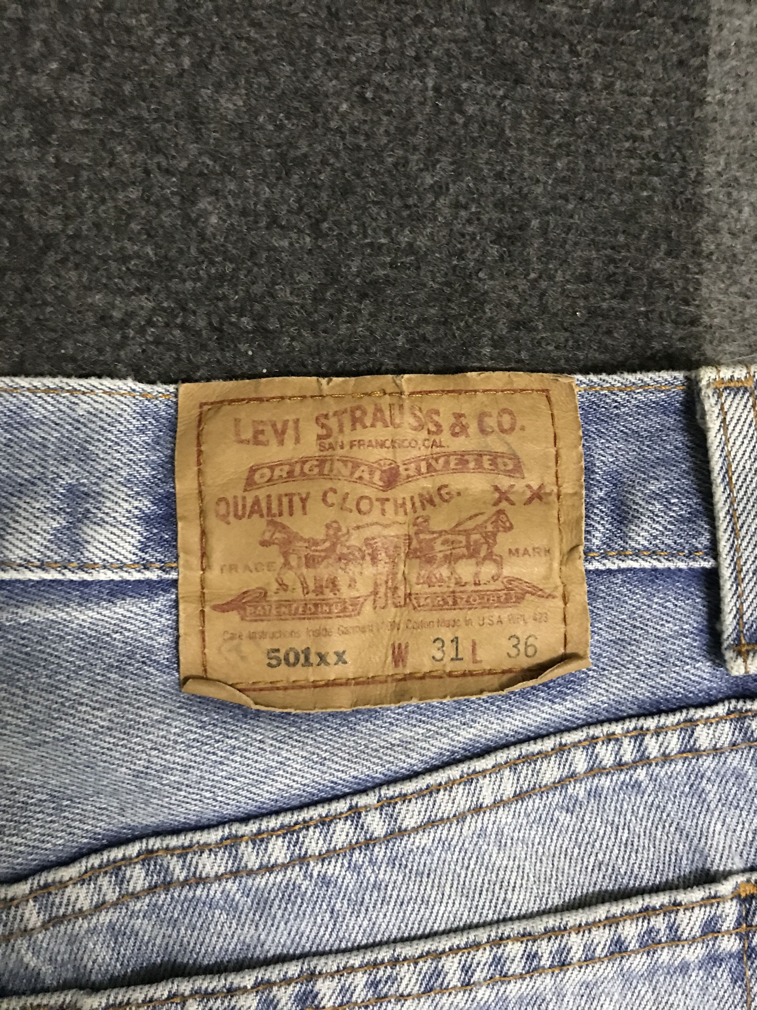 Levi's × Vintage VL151- Vintage Levis 501 Light Wash Distressed Jeans Size US 29 - 17 Thumbnail