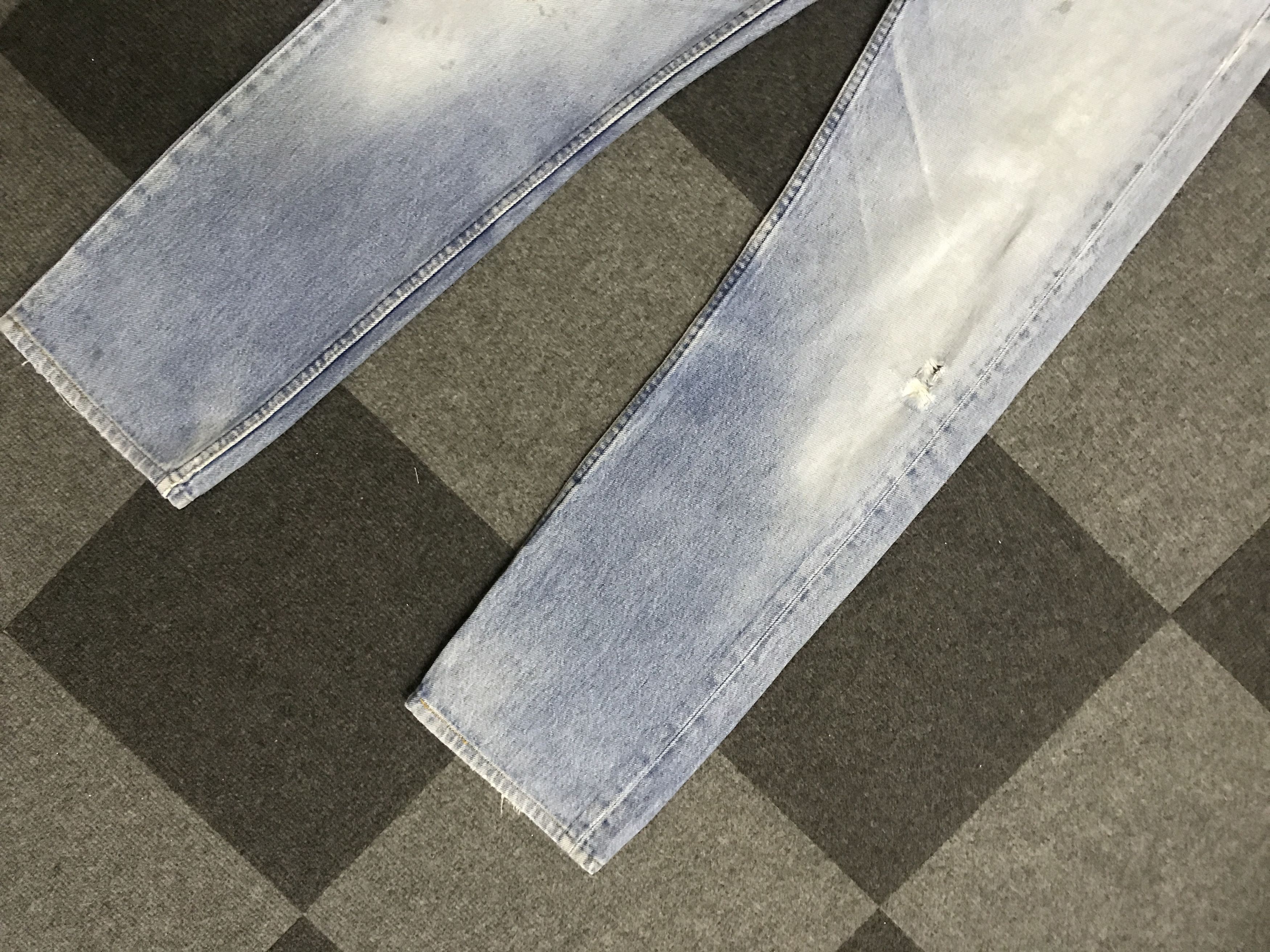 Levi's × Vintage VL151- Vintage Levis 501 Light Wash Distressed Jeans Size US 29 - 3 Thumbnail