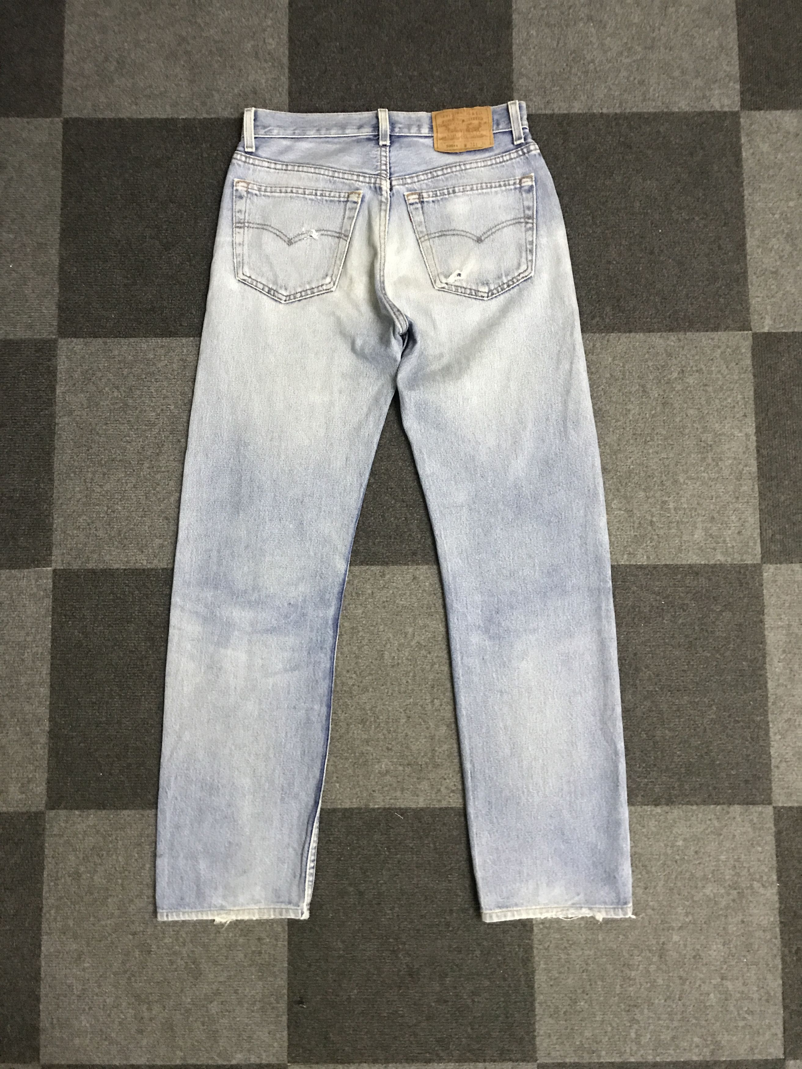 Levi's × Vintage VL151- Vintage Levis 501 Light Wash Distressed Jeans Size US 29 - 9 Thumbnail