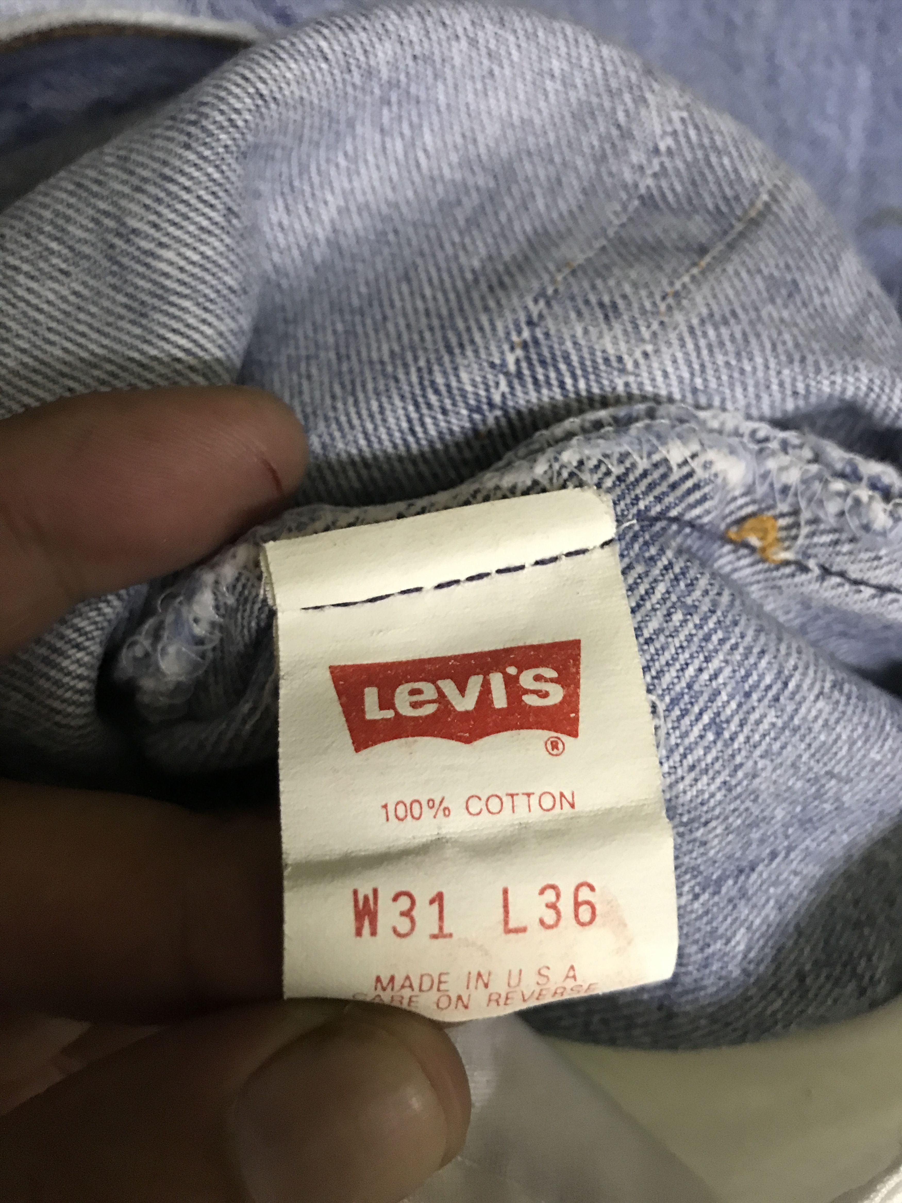 Levi's × Vintage VL151- Vintage Levis 501 Light Wash Distressed Jeans Size US 29 - 20 Thumbnail
