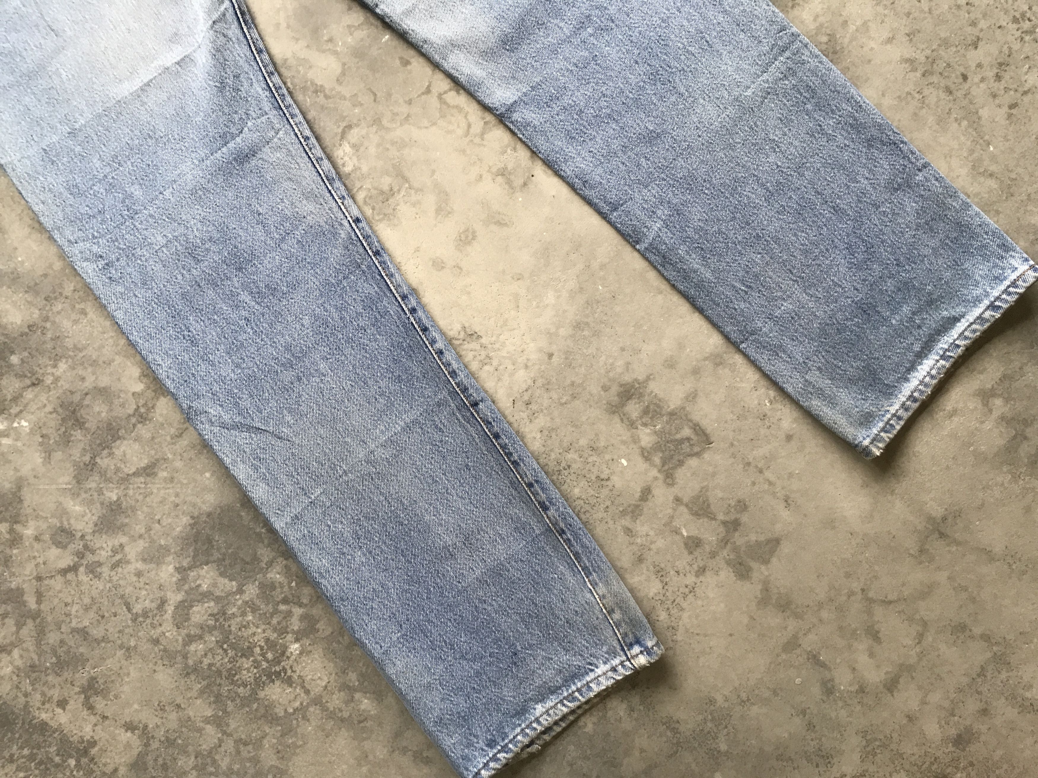 Levi's VLEV16 - Vintage 90s Levis 501 Distressed Denim USA Made Size US 29 - 9 Thumbnail