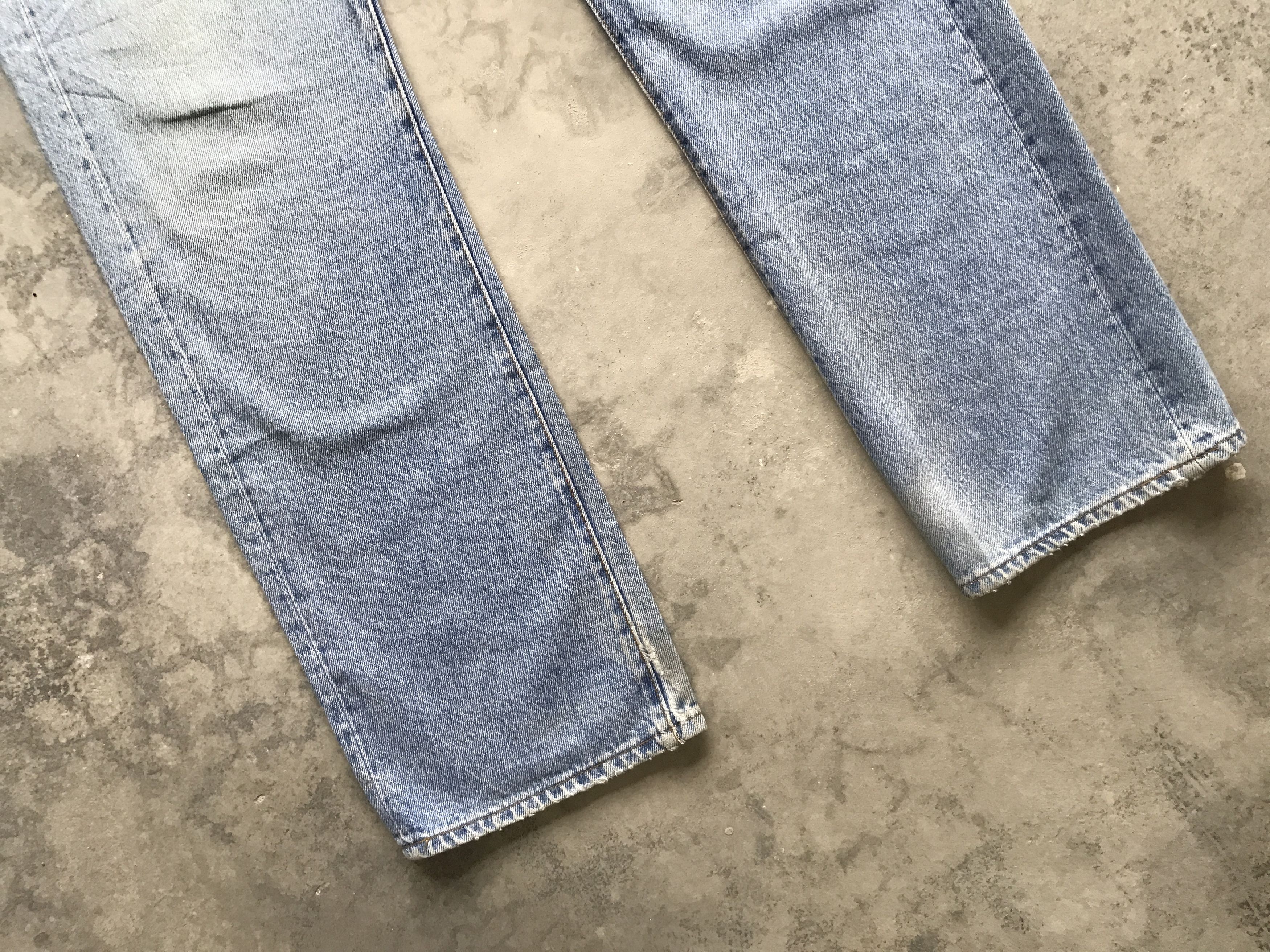 Levi's VLEV16 - Vintage 90s Levis 501 Distressed Denim USA Made Size US 29 - 3 Thumbnail