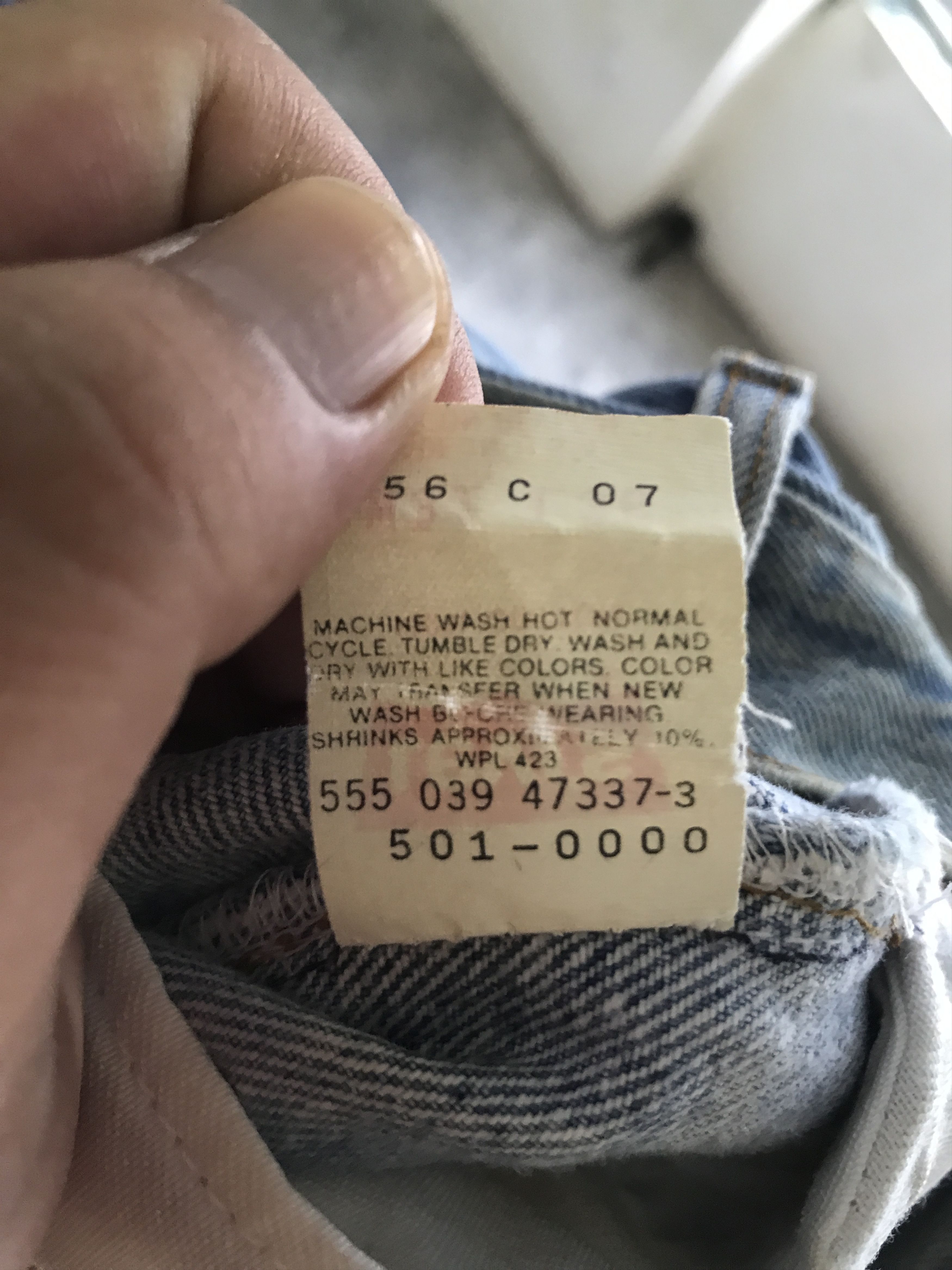 Levi's VLEV16 - Vintage 90s Levis 501 Distressed Denim USA Made Size US 29 - 13 Thumbnail