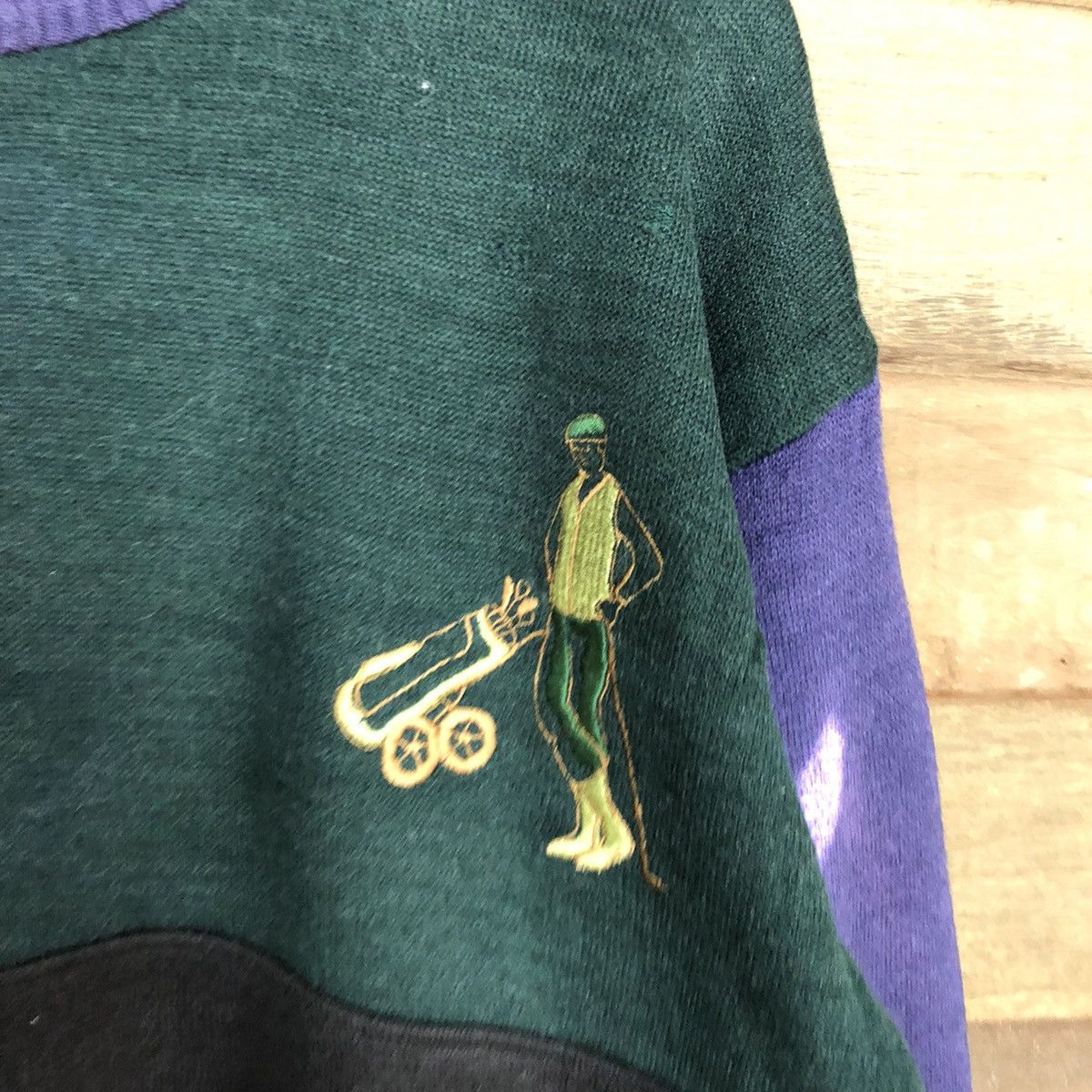 Vintage City House Golf vintage knitwear Purple Sweatshirt #414B Size US L / EU 52-54 / 3 - 11 Thumbnail