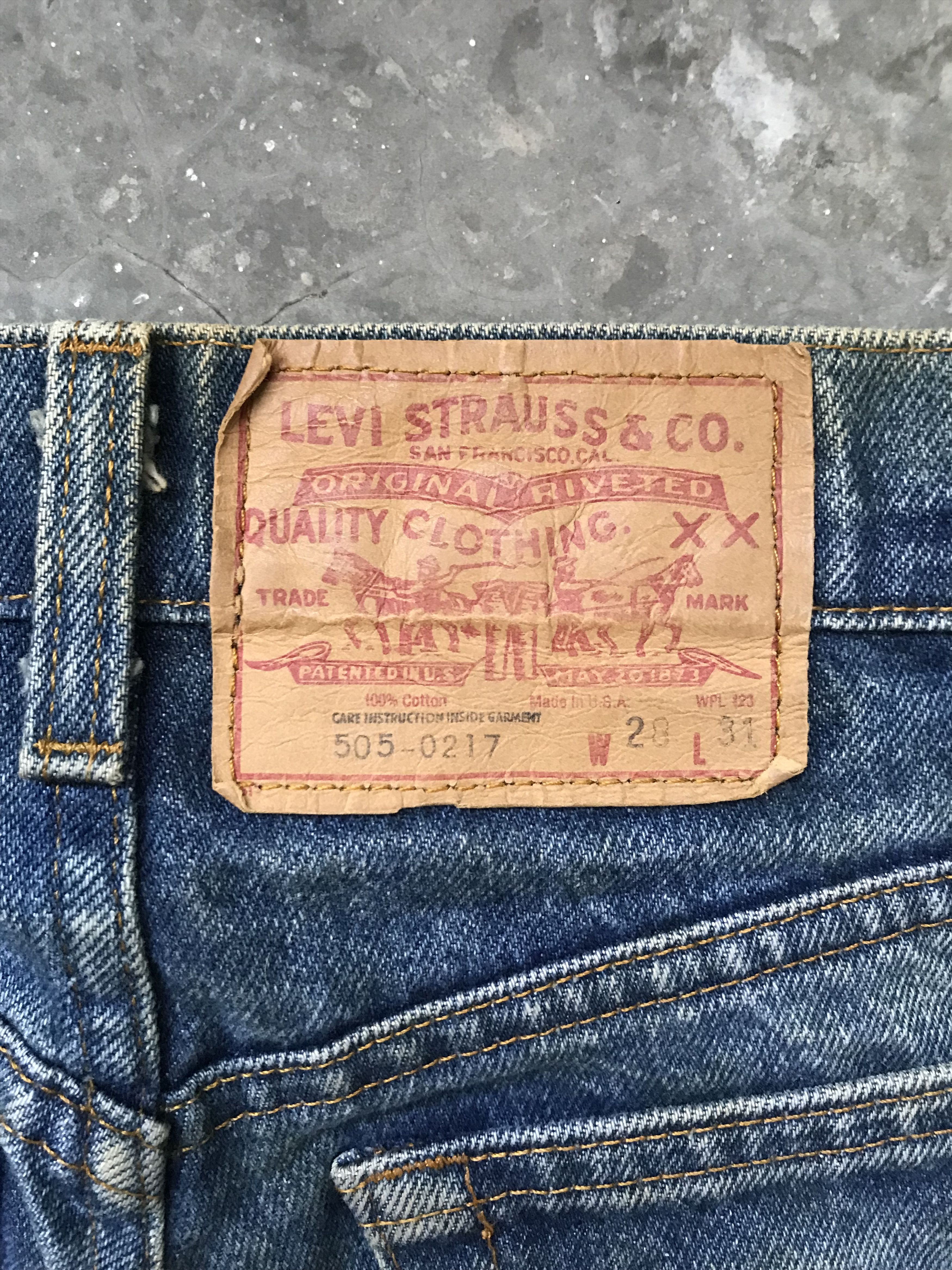 Levi's VLEV36 - Vintage 90s Levis 505 - 0217 Jeans Size US 28 / EU 44 - 14 Thumbnail
