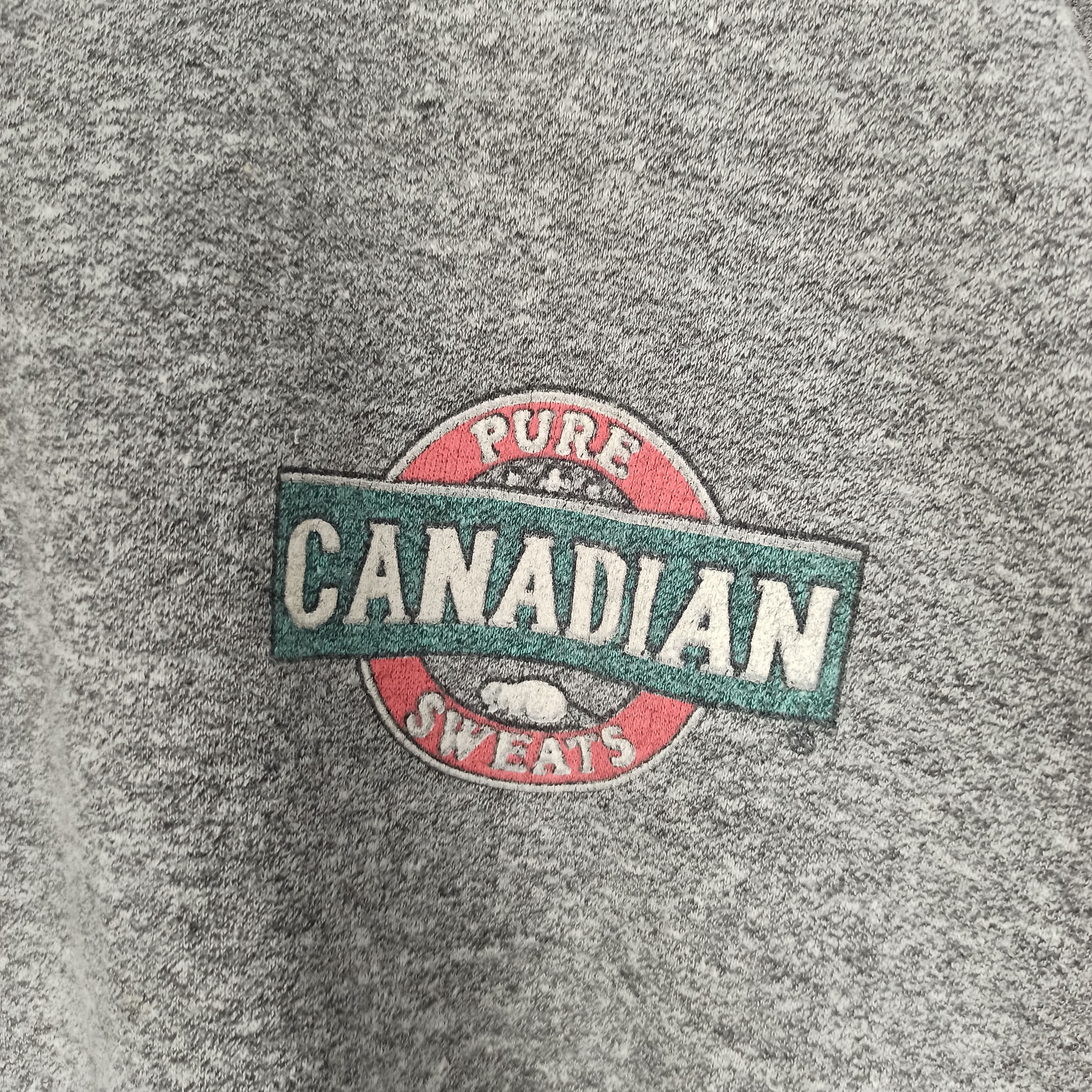 Vintage Rare🔥 Canadian Pure Sweats Good Condition Used Size US XL / EU 56 / 4 - 3 Thumbnail