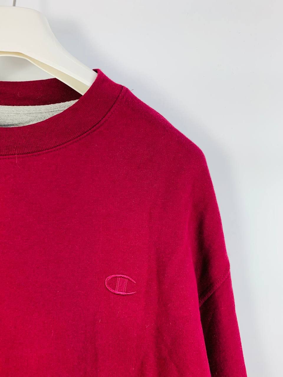 Champion Champion Vintage sweatshirt burgundy cotton XL Size US XL / EU 56 / 4 - 4 Thumbnail
