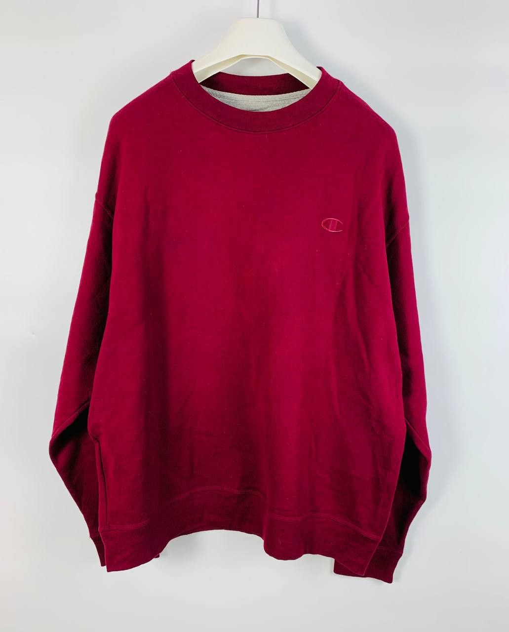 Champion Champion Vintage sweatshirt burgundy cotton XL Size US XL / EU 56 / 4 - 1 Thumbnail