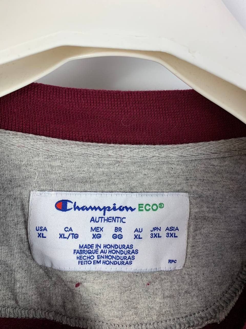 Champion Champion Vintage sweatshirt burgundy cotton XL Size US XL / EU 56 / 4 - 7 Thumbnail