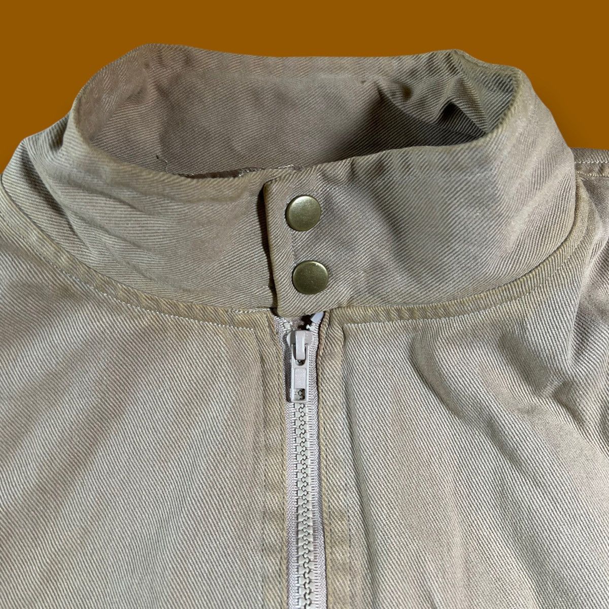 Vintage 70s 80s Canvas Gold Rayon Lined Workers Chore Jacket Size US XL / EU 56 / 4 - 3 Thumbnail