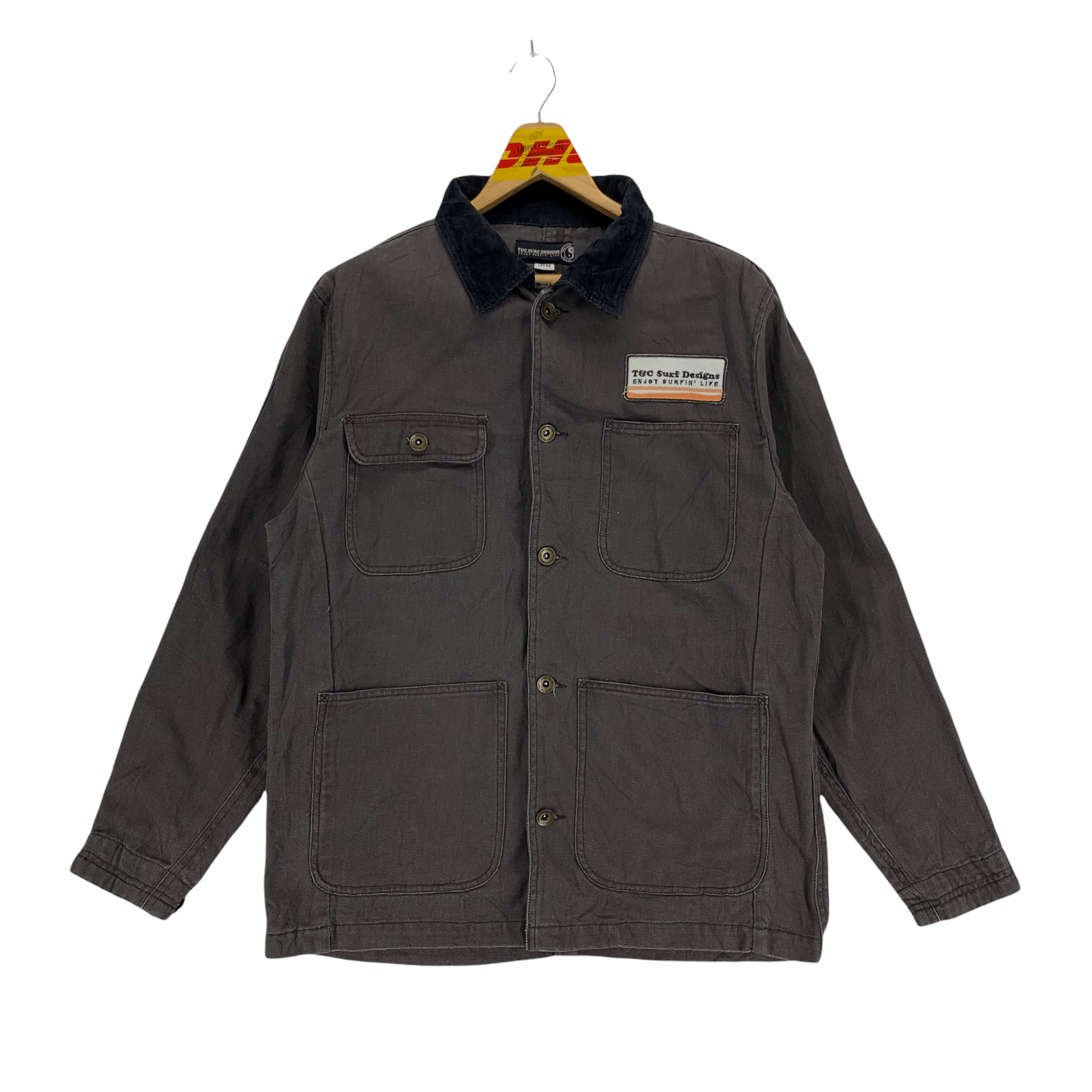 Other Vintage T&C Surf Designs Hard Cotton Chore Jacket #3350-119 Size US L / EU 52-54 / 3 - 1 Thumbnail