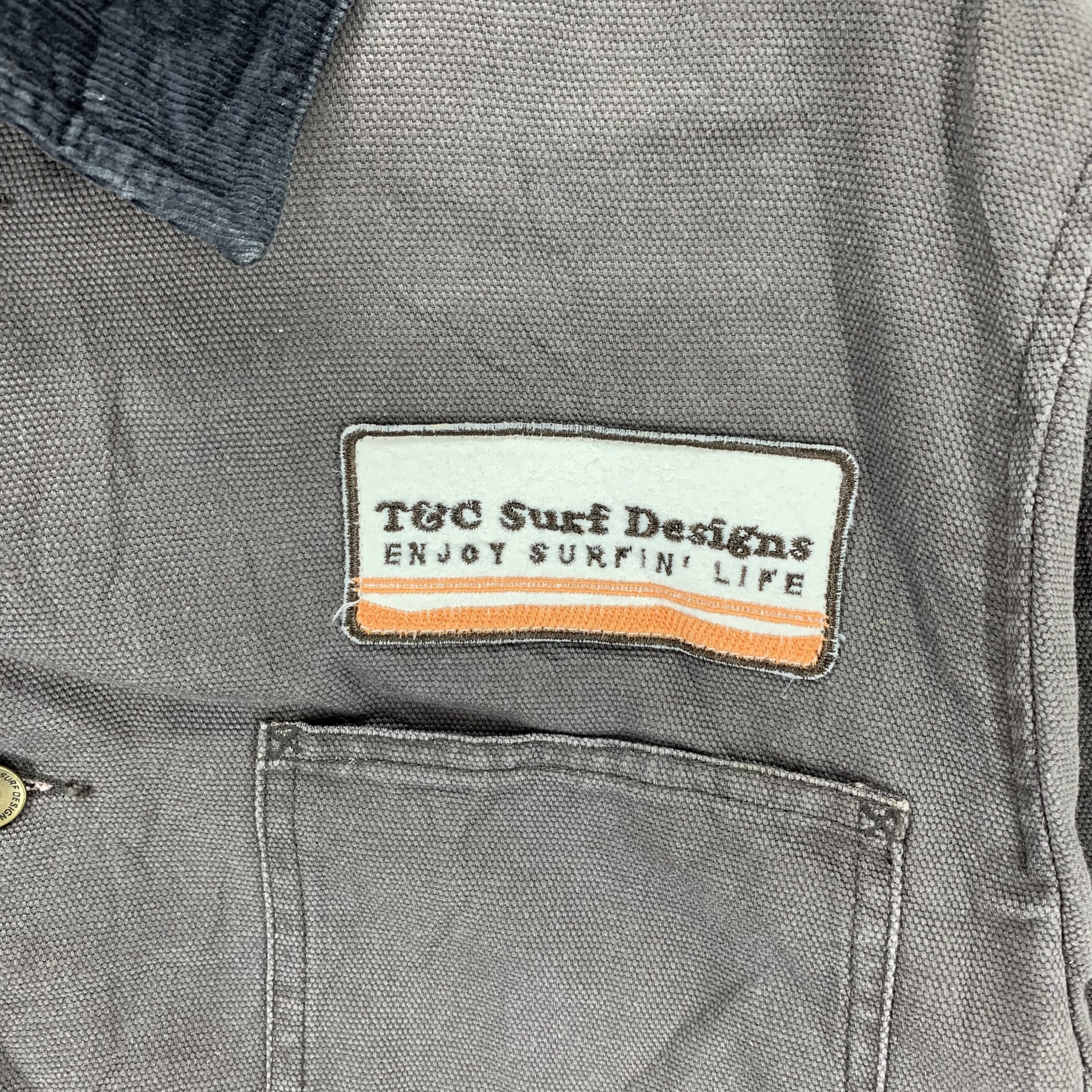 Other Vintage T&C Surf Designs Hard Cotton Chore Jacket #3350-119 Size US L / EU 52-54 / 3 - 3 Thumbnail