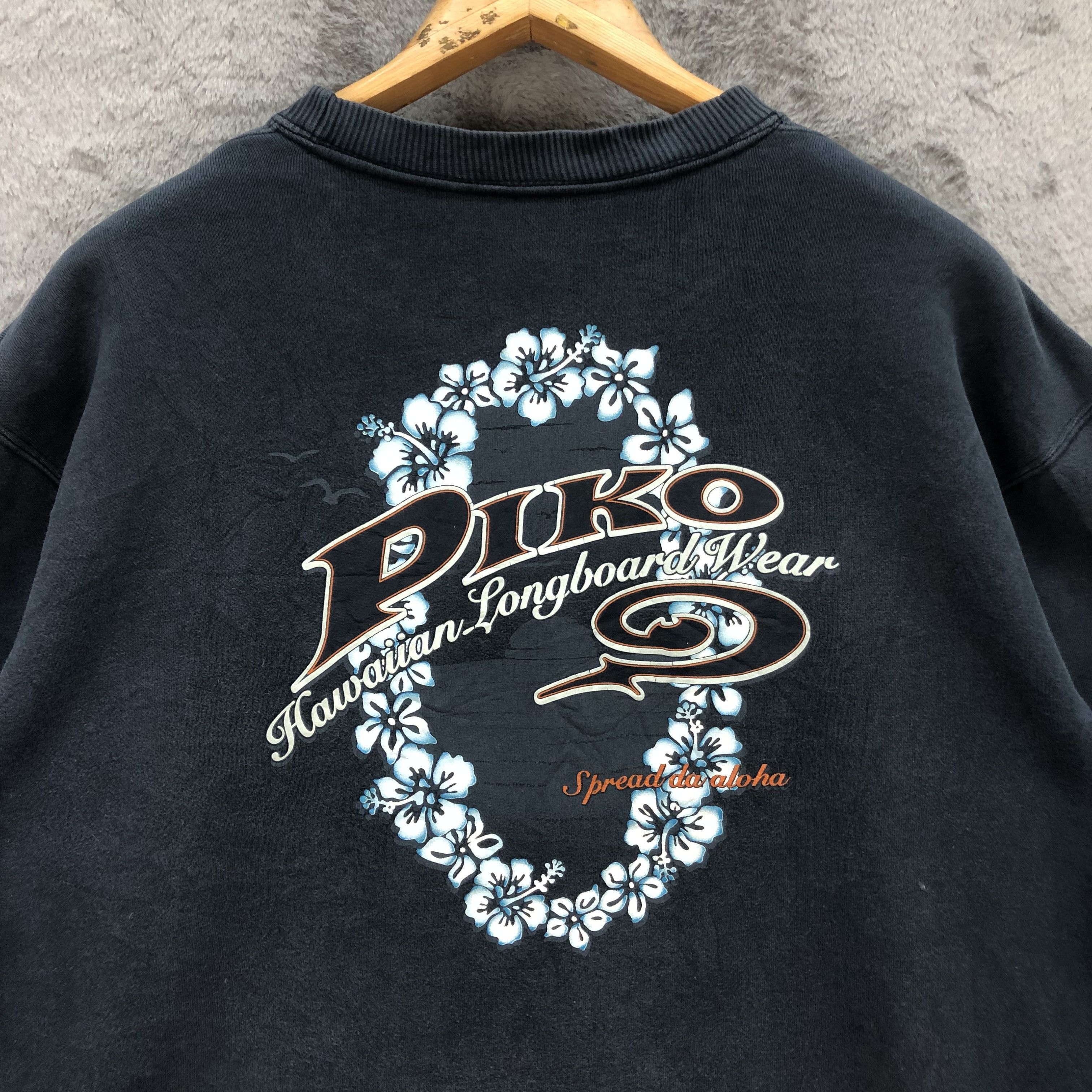 Vintage Vintage Piko Hawaiian Longboard Wear Sweatshirts #5789-206 Size US L / EU 52-54 / 3 - 2 Thumbnail