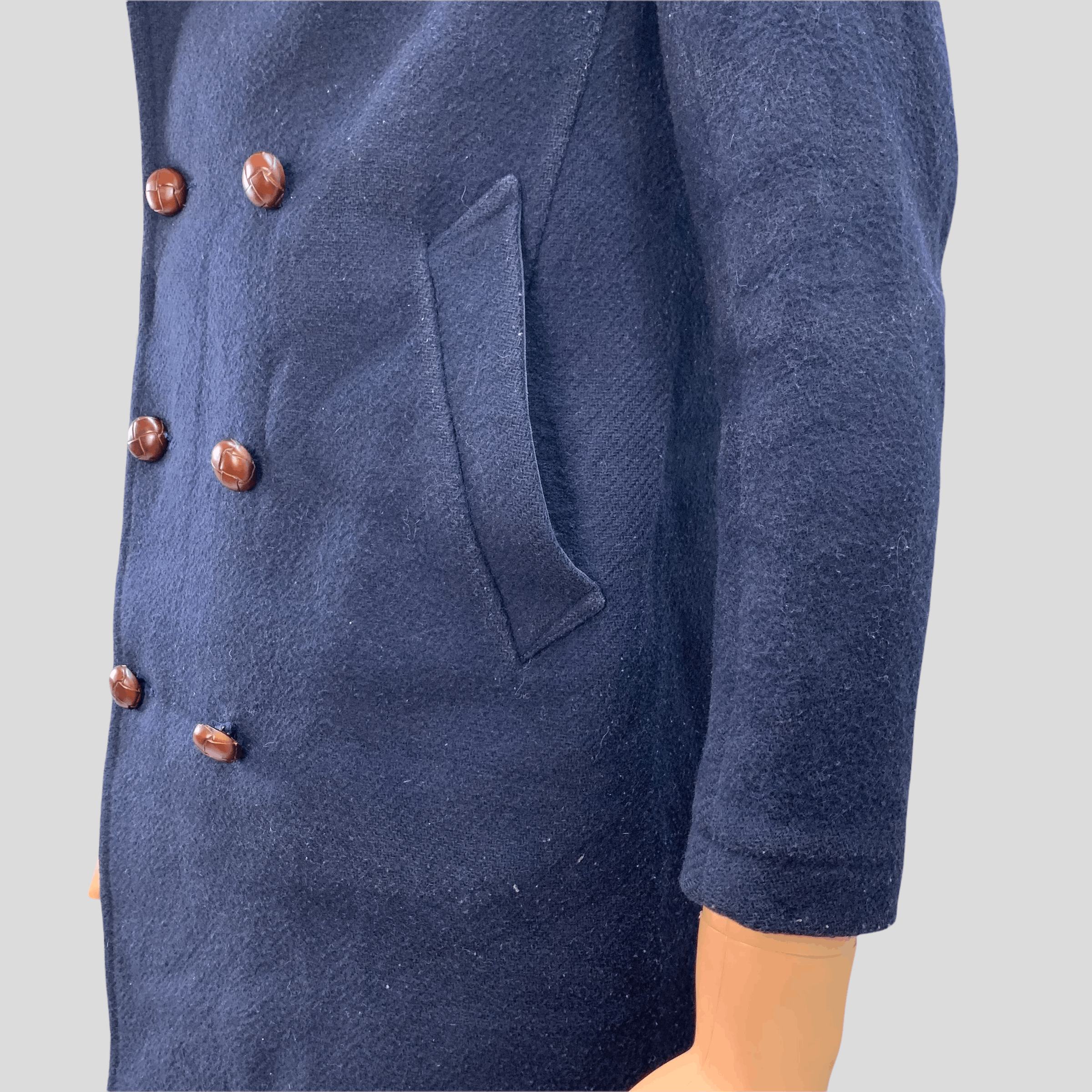 Danton Danton Wool Long Coat / Overcoat #3683-001 Size XS / US 0-2 / IT 36-38 - 7 Thumbnail