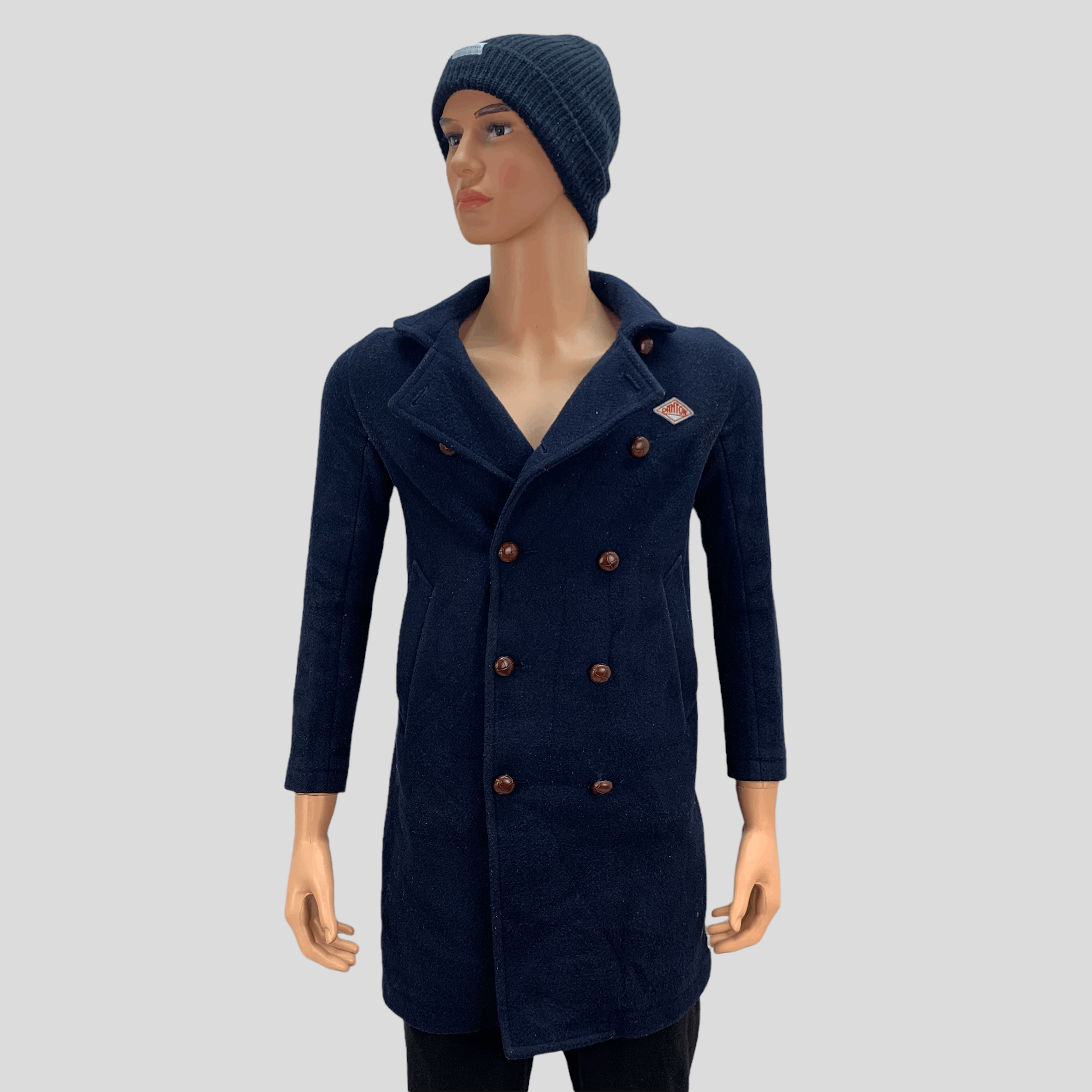 Danton Danton Wool Long Coat / Overcoat #3683-001 Size XS / US 0-2 / IT 36-38 - 1 Thumbnail